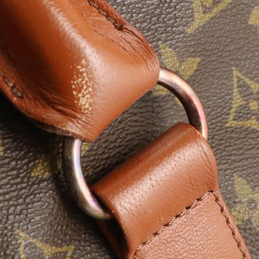 Louis Vuitton Sac Weekend PM Zip Tote in Monogram Canvas and Brown Leather