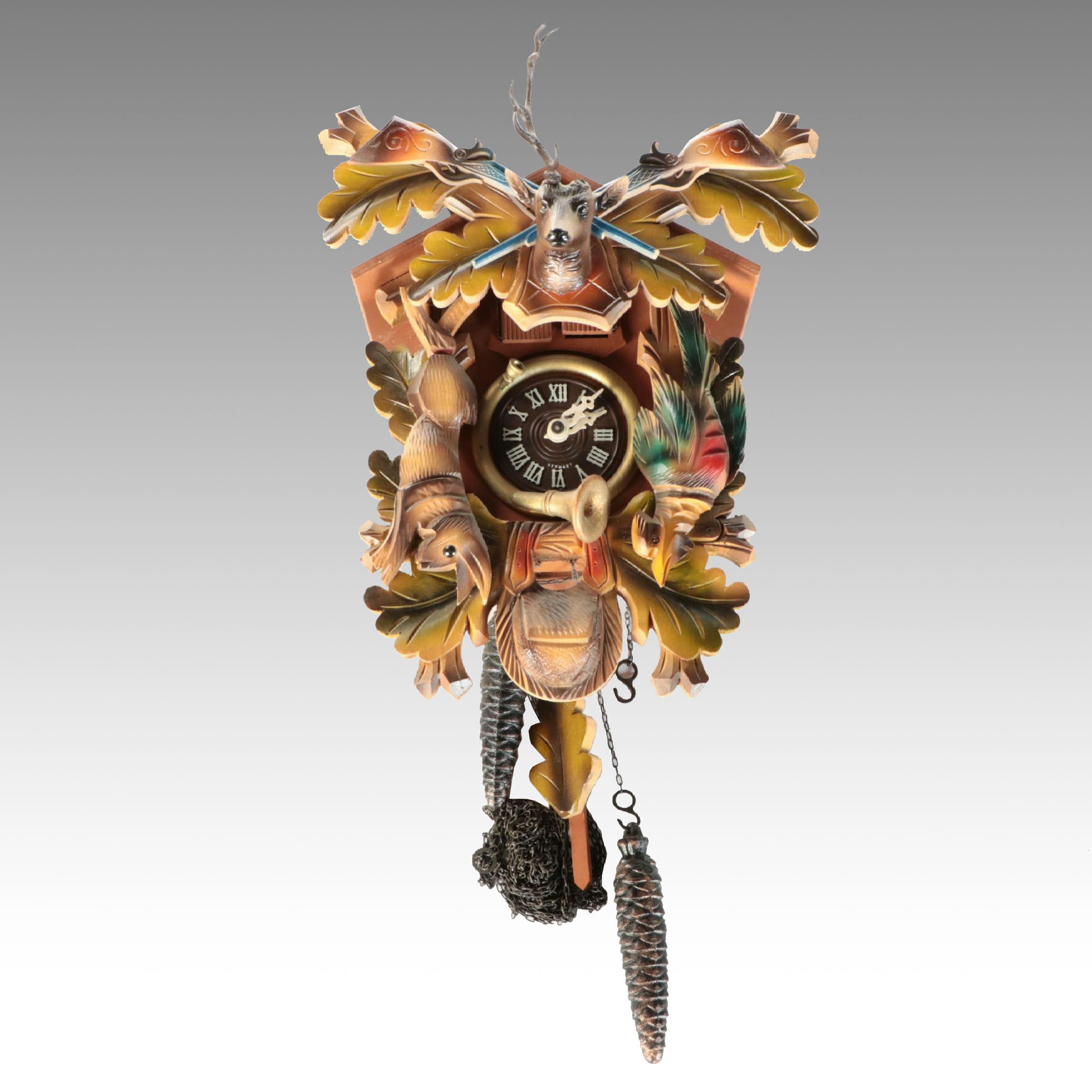 German Black Forest Style Wall Hanging Cuckoo Clock