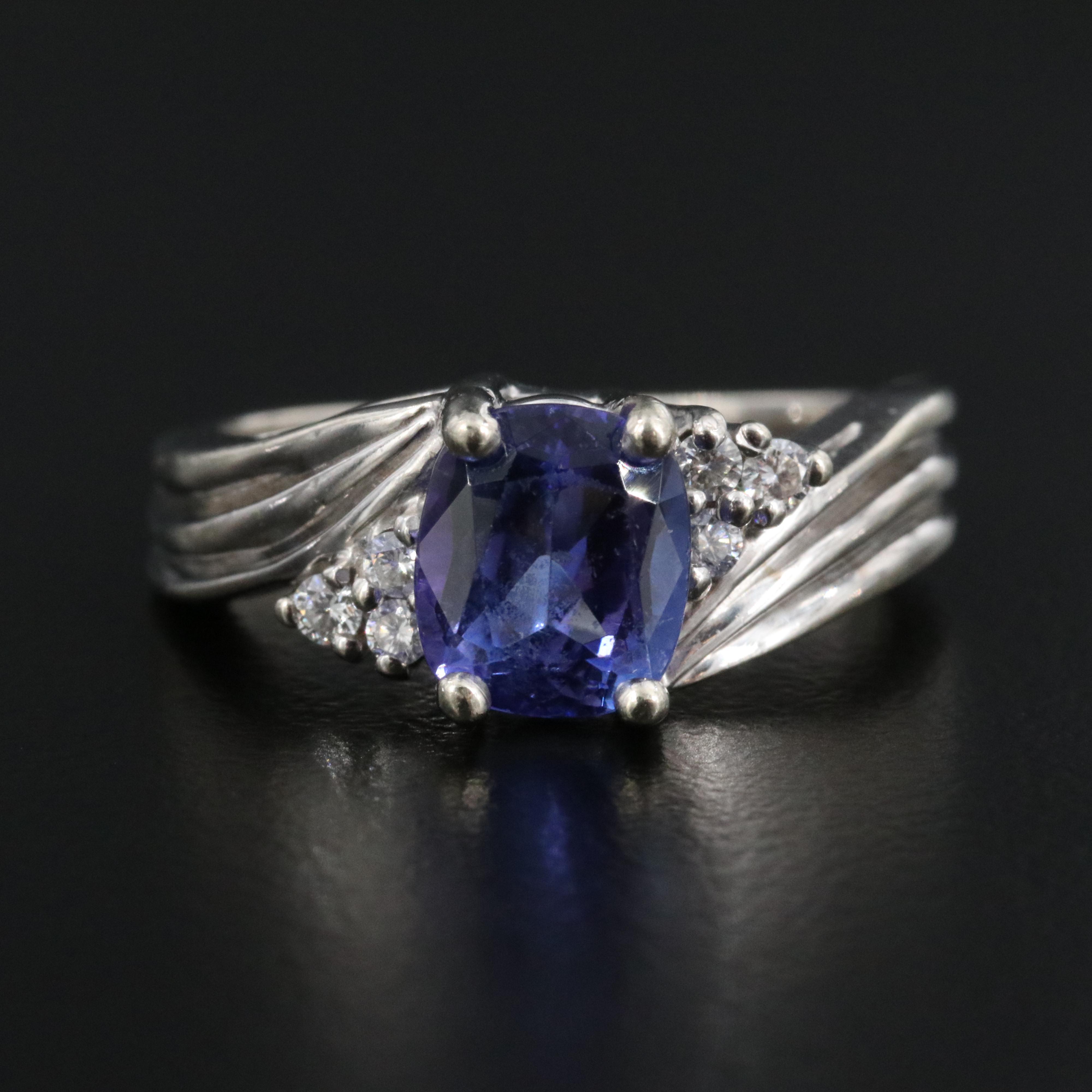14K Tanzanite and Diamond Ring