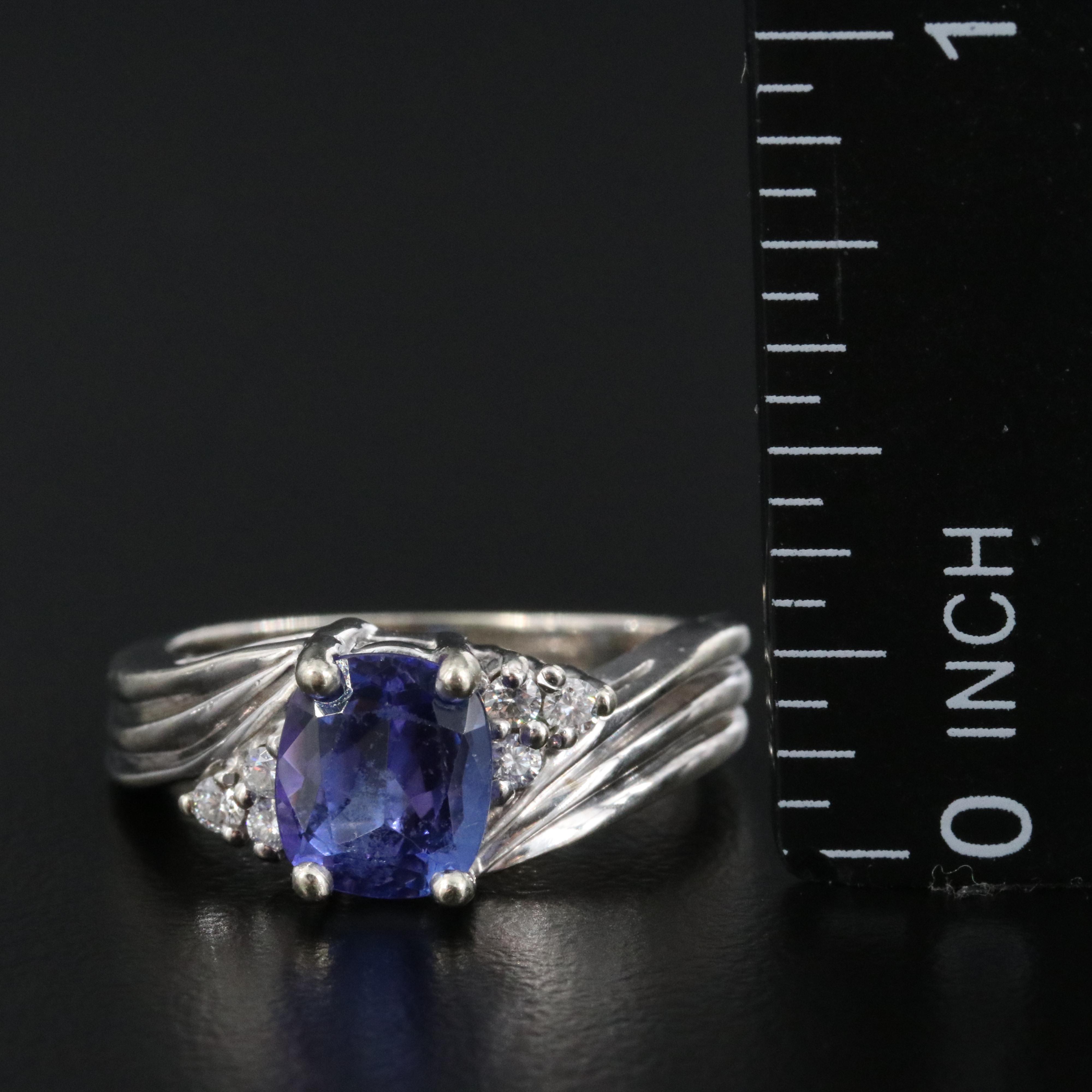 14K Tanzanite and Diamond Ring