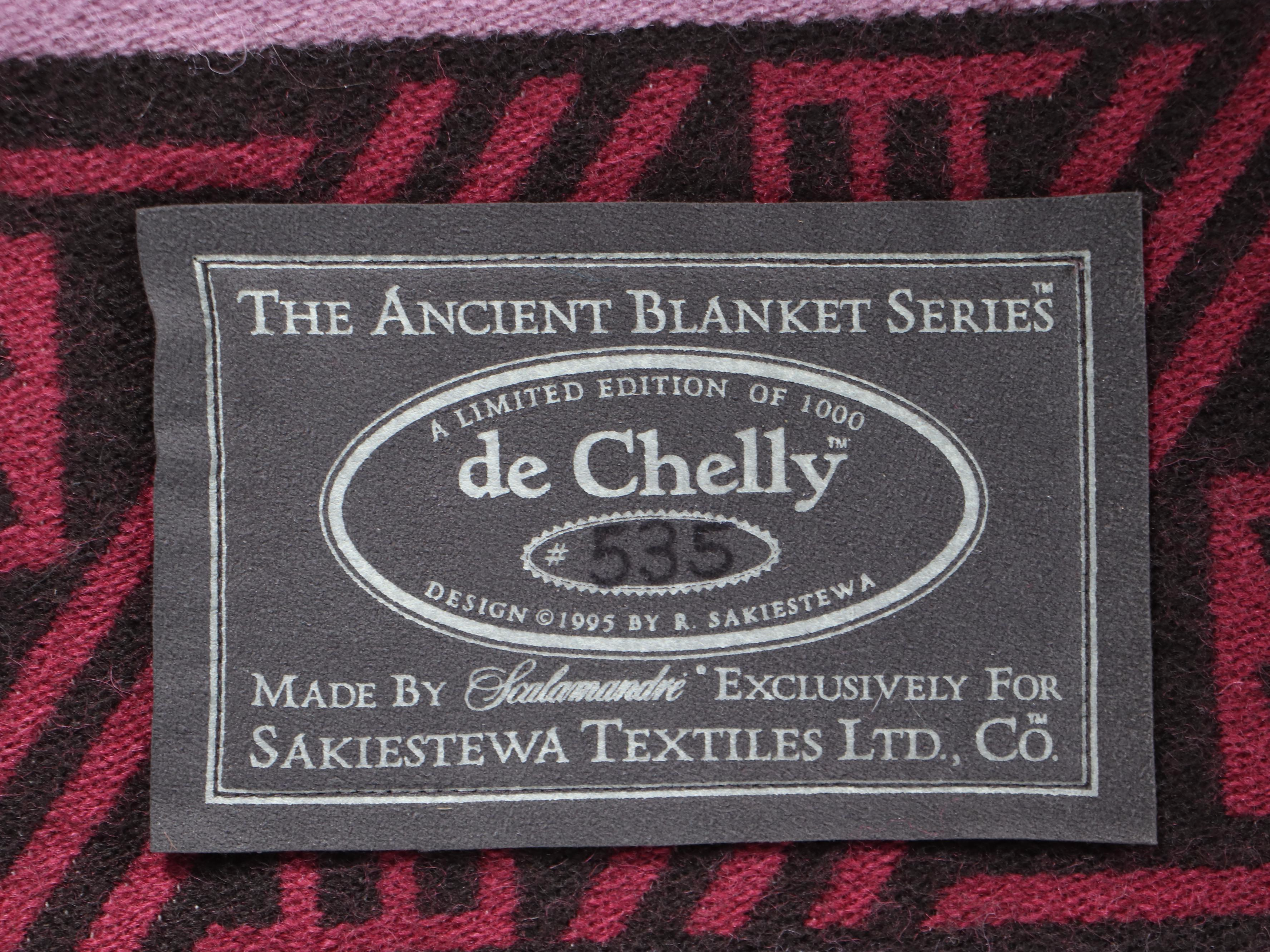 Sakiestewa "The Ancient Blanket Series "de Chelly" Wool Blanket