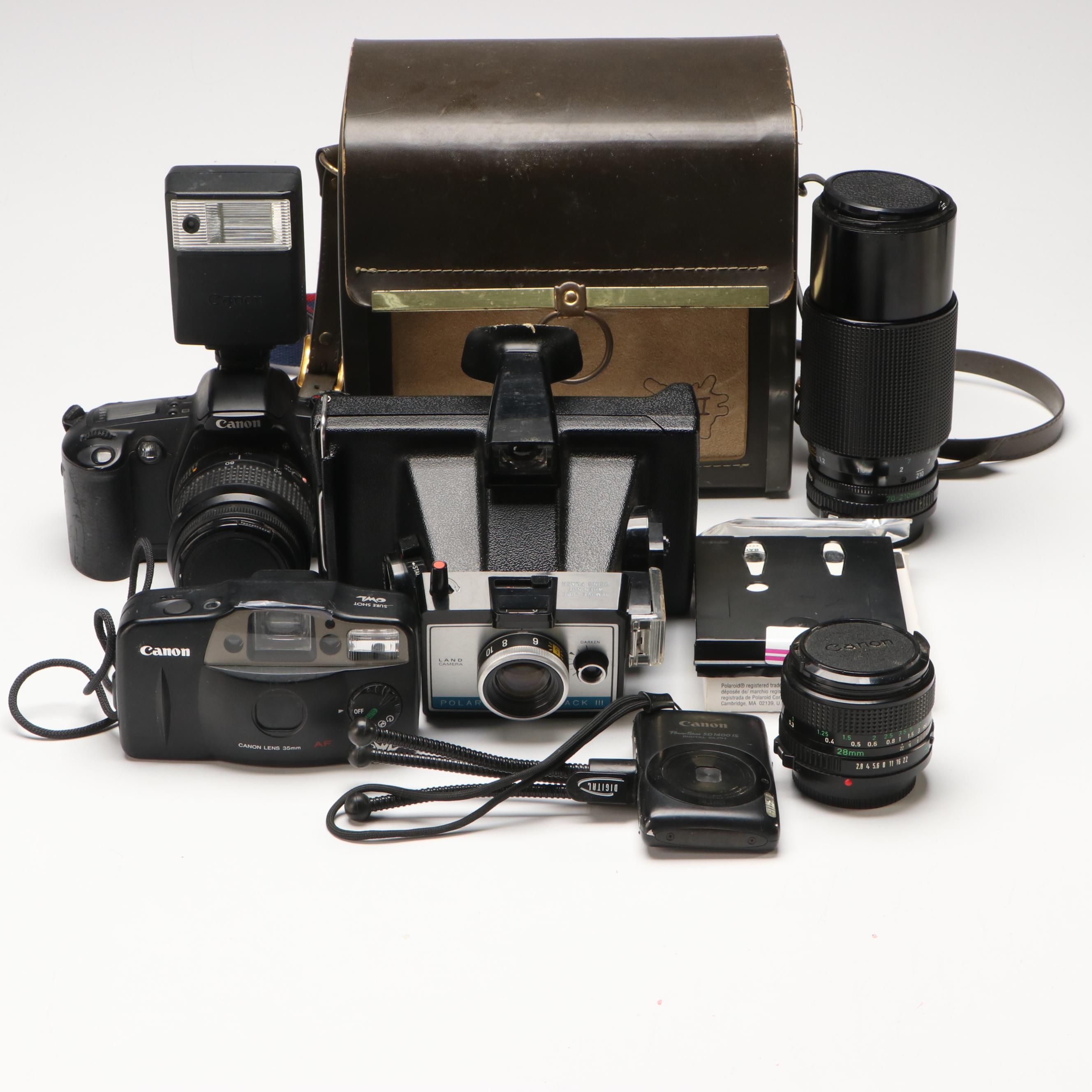 Polaroid Colorpack III with Canon Rebel G and Other Camera Accessories