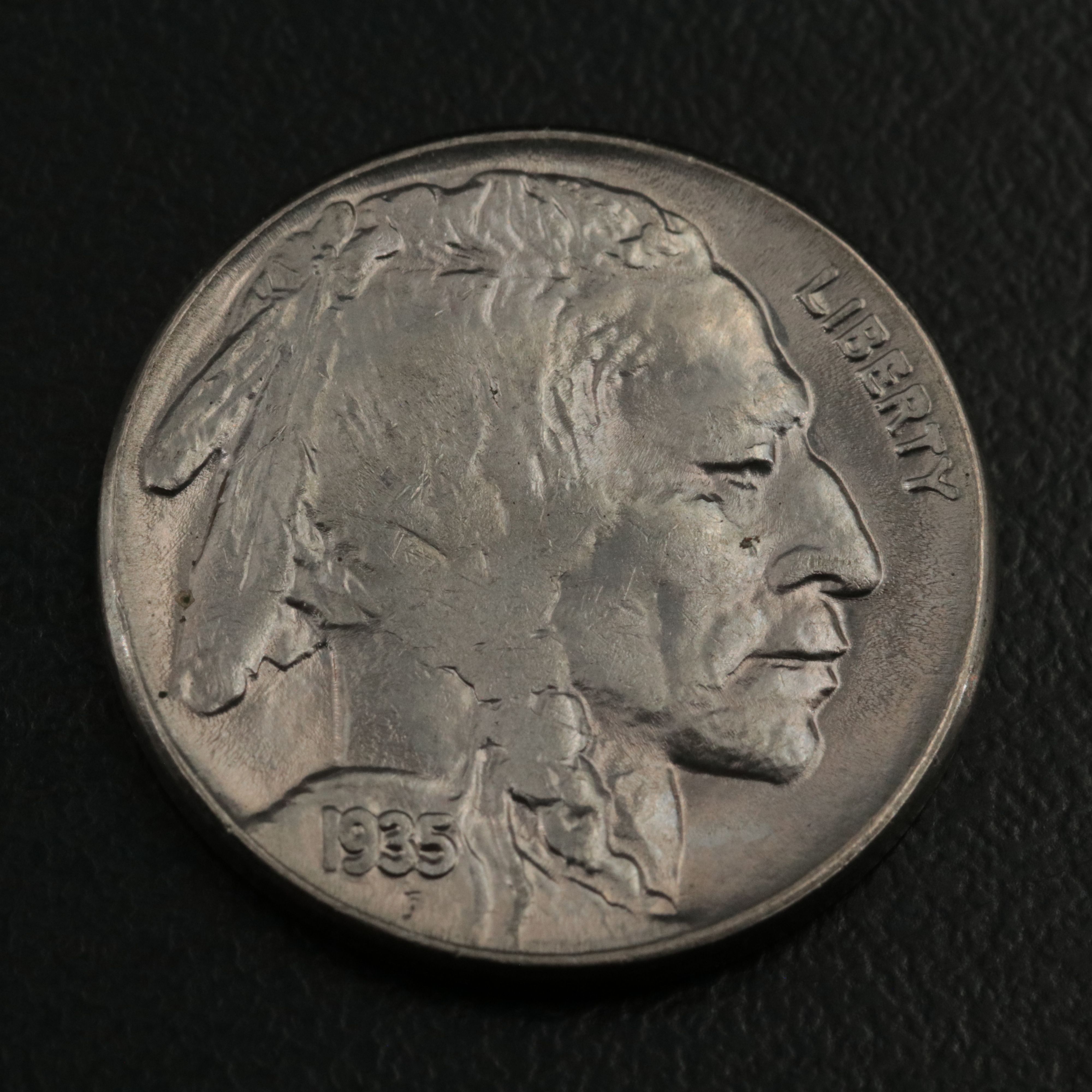 1935 and 1936 Uncirculated U.S. Buffalo Nickels