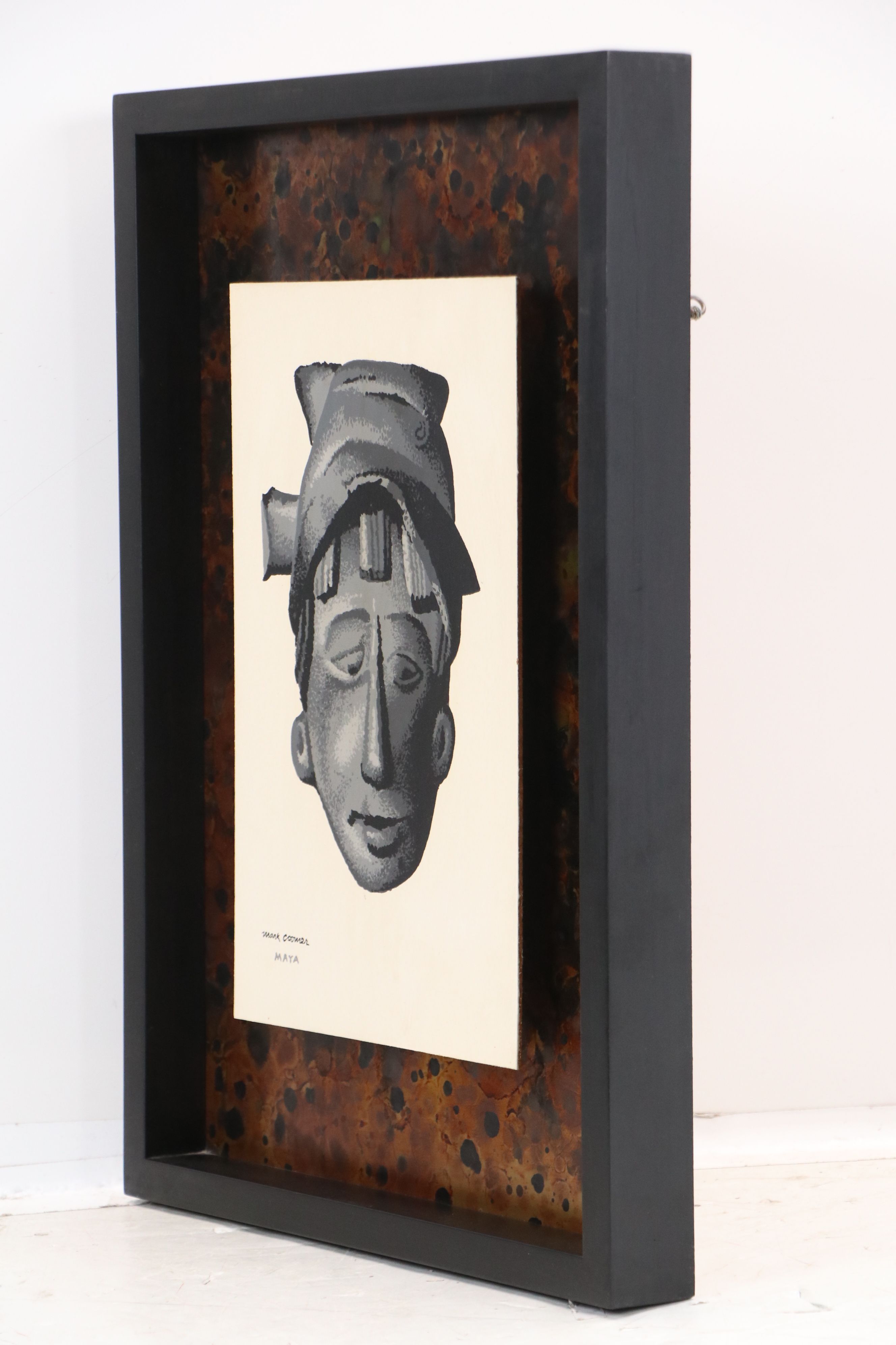Mark Coomer Serigraphs of Mayan and Aztec Face Masks