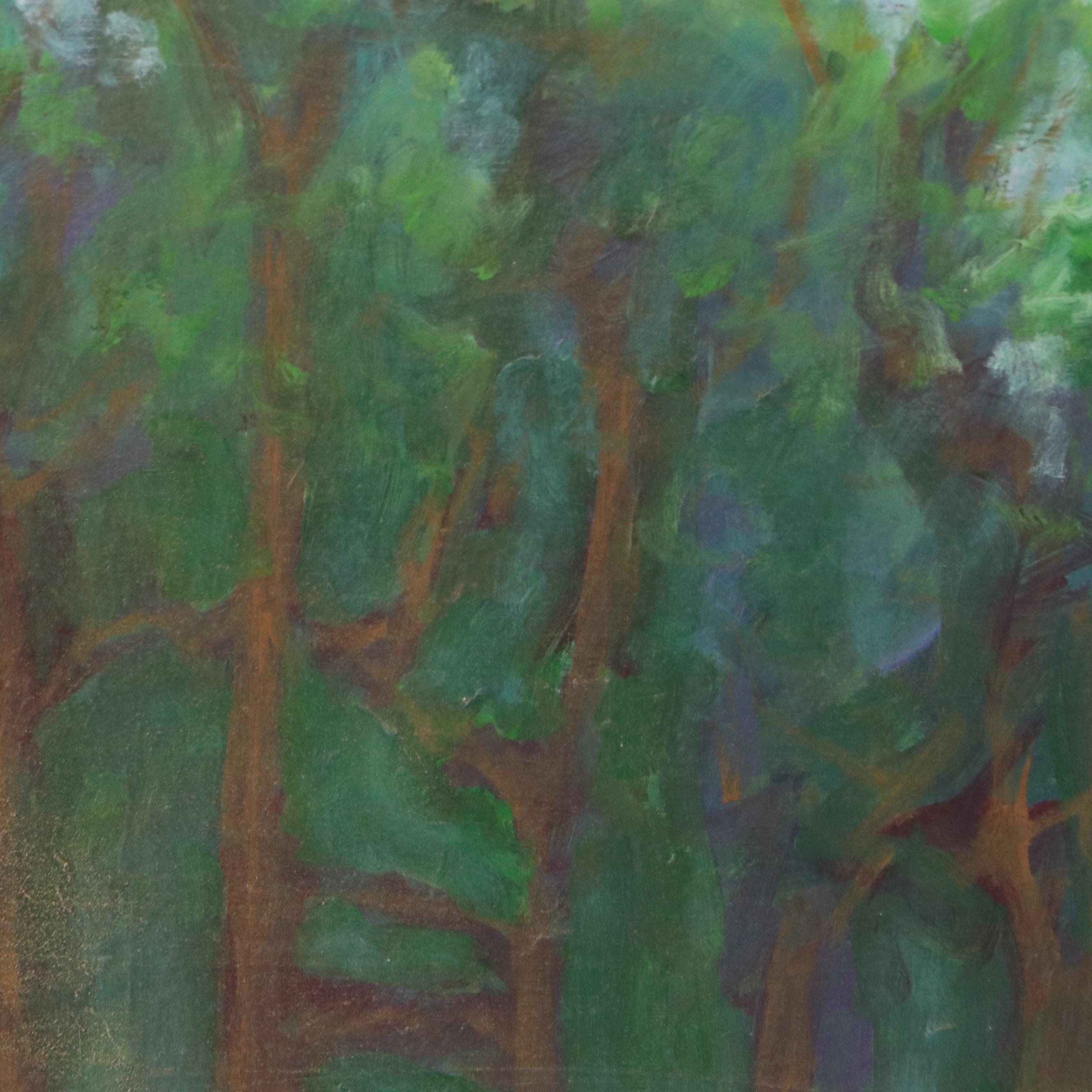 Howard Storm Large-Scale Acrylic Painting of Red Barn, Late 20th to 21st Century