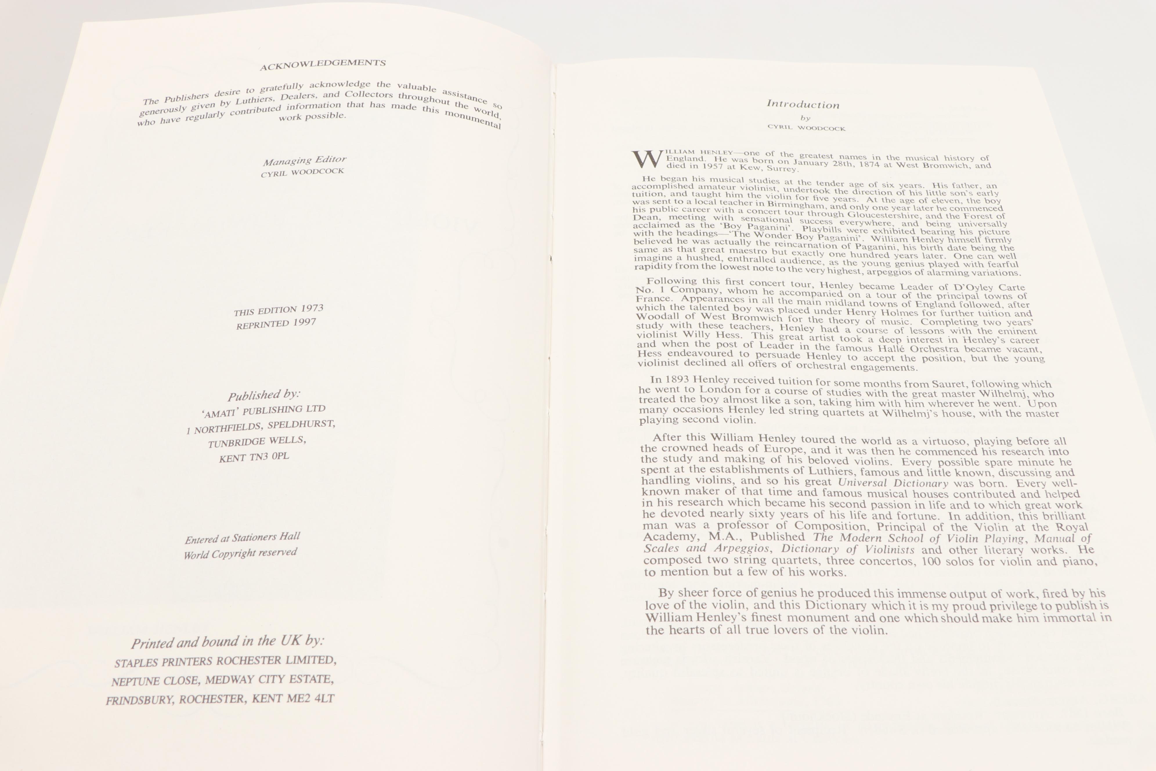 "The International Library of Music" and More Music History Books