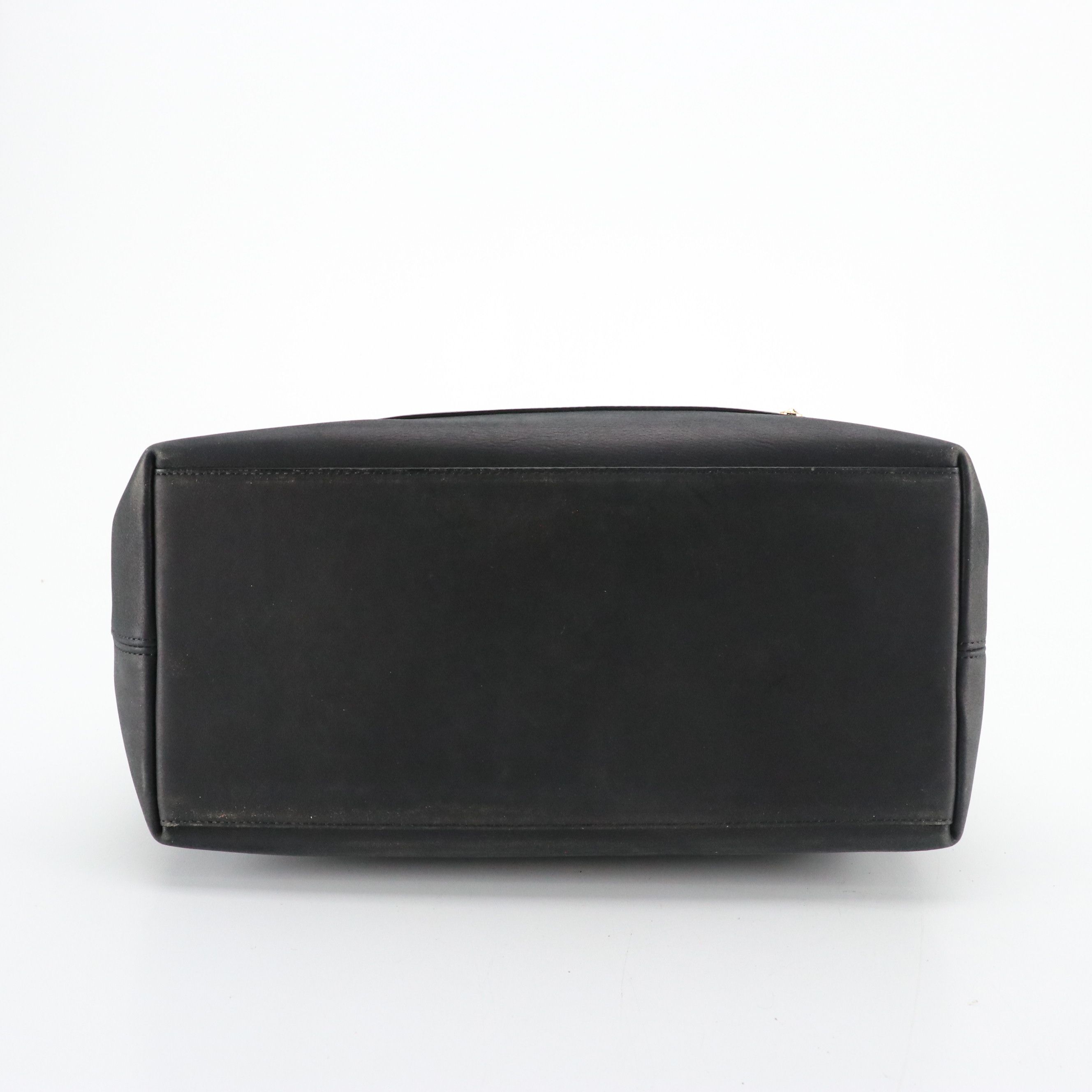 Versace Versus Zippered Satchel in Black Leather