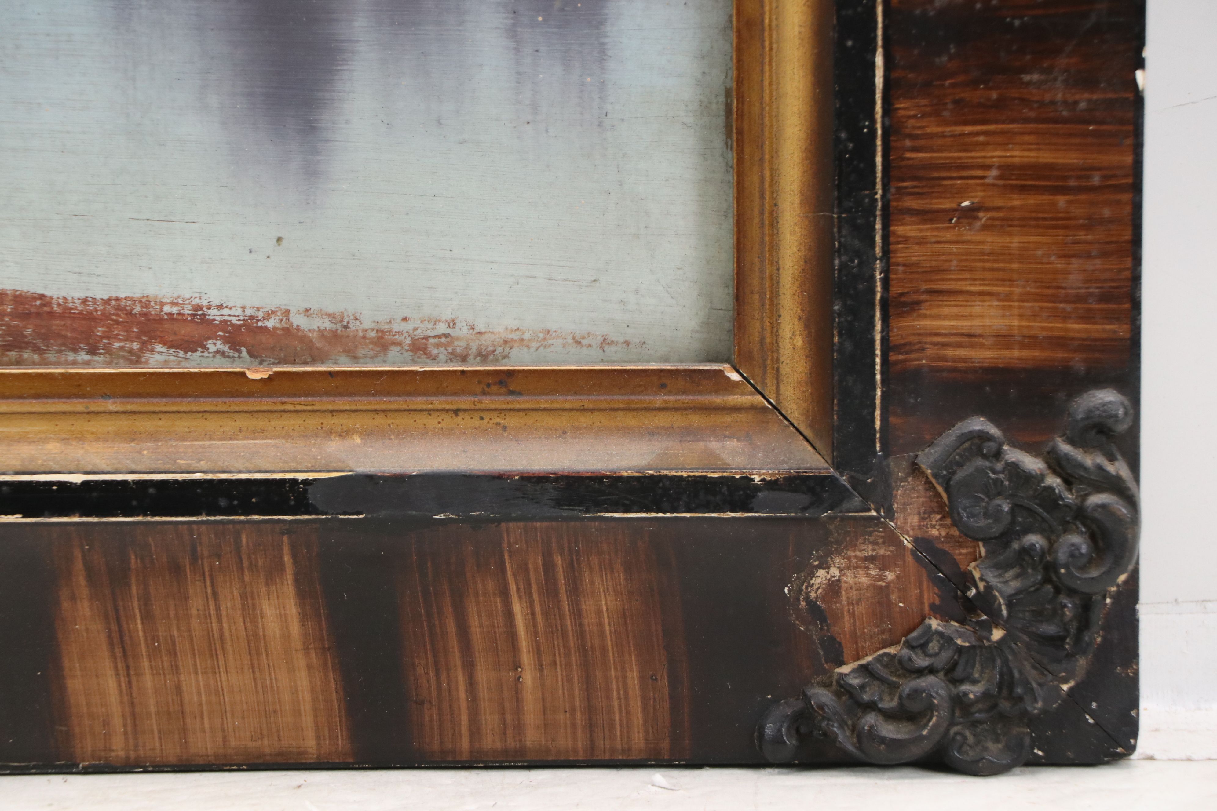 Landscape Oil Painting of Cottage Along River