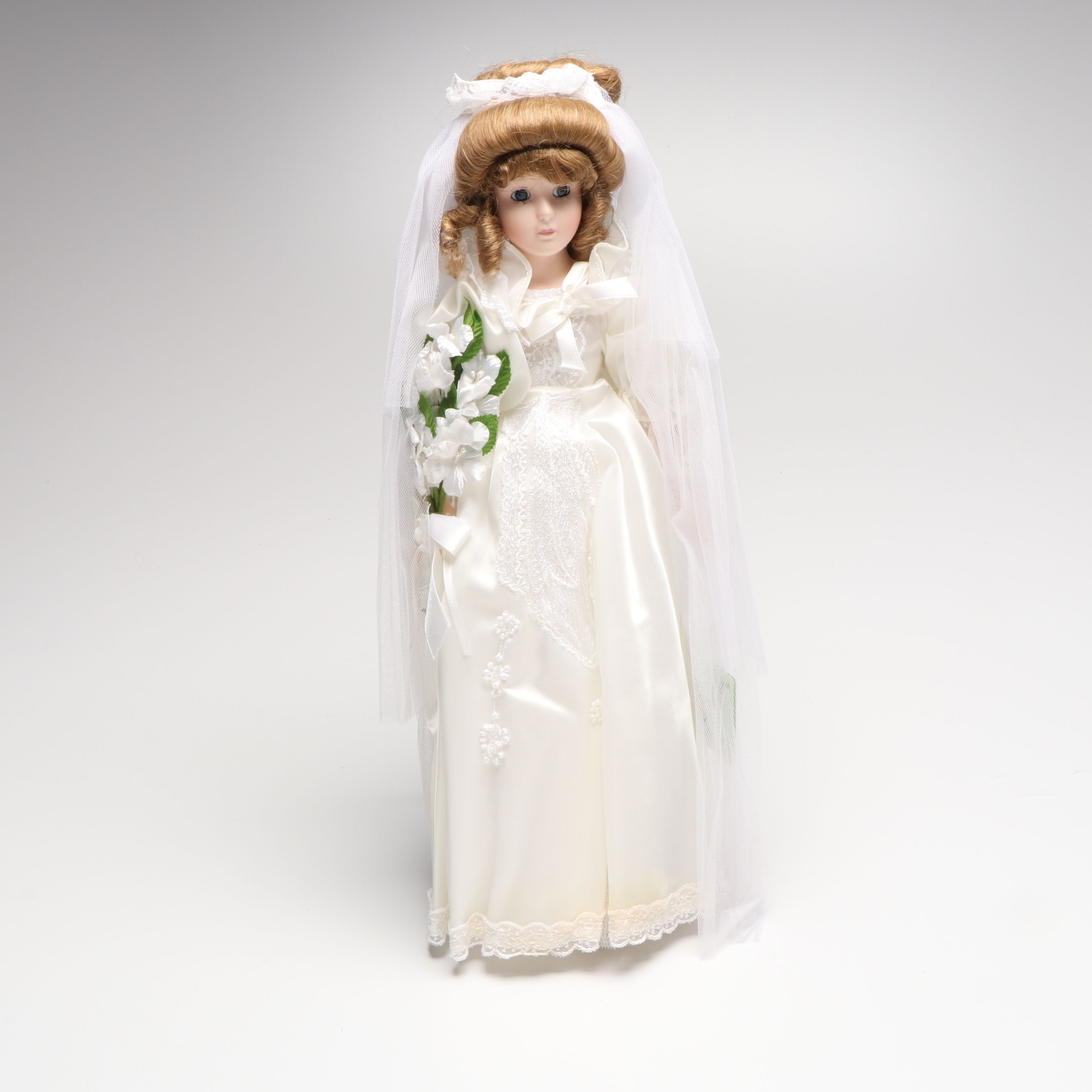 Victorian Style Geppeddo and Other Clothed Bisque Dolls