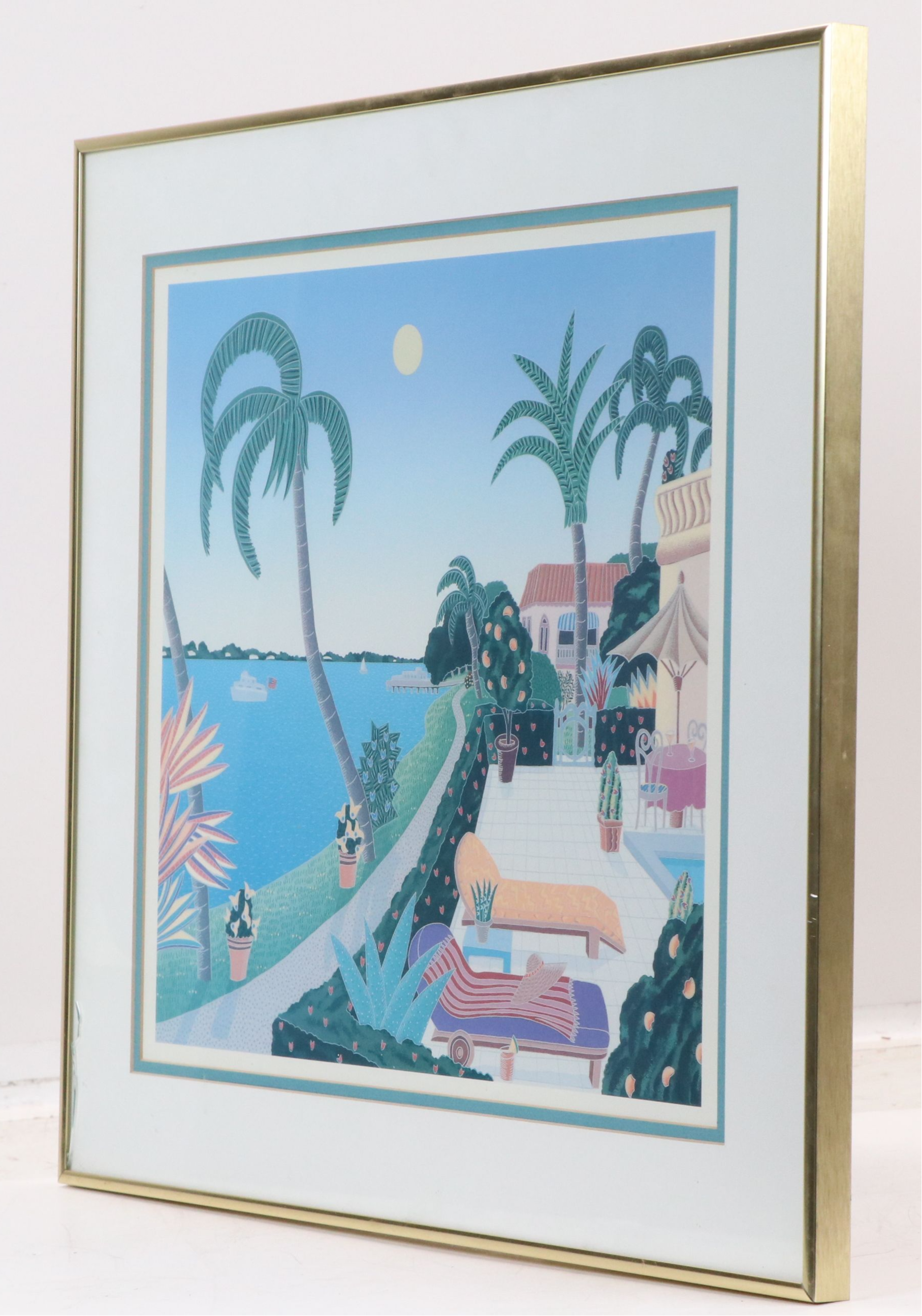 Offset Lithograph After Thomas McKnight "Lake Worth"
