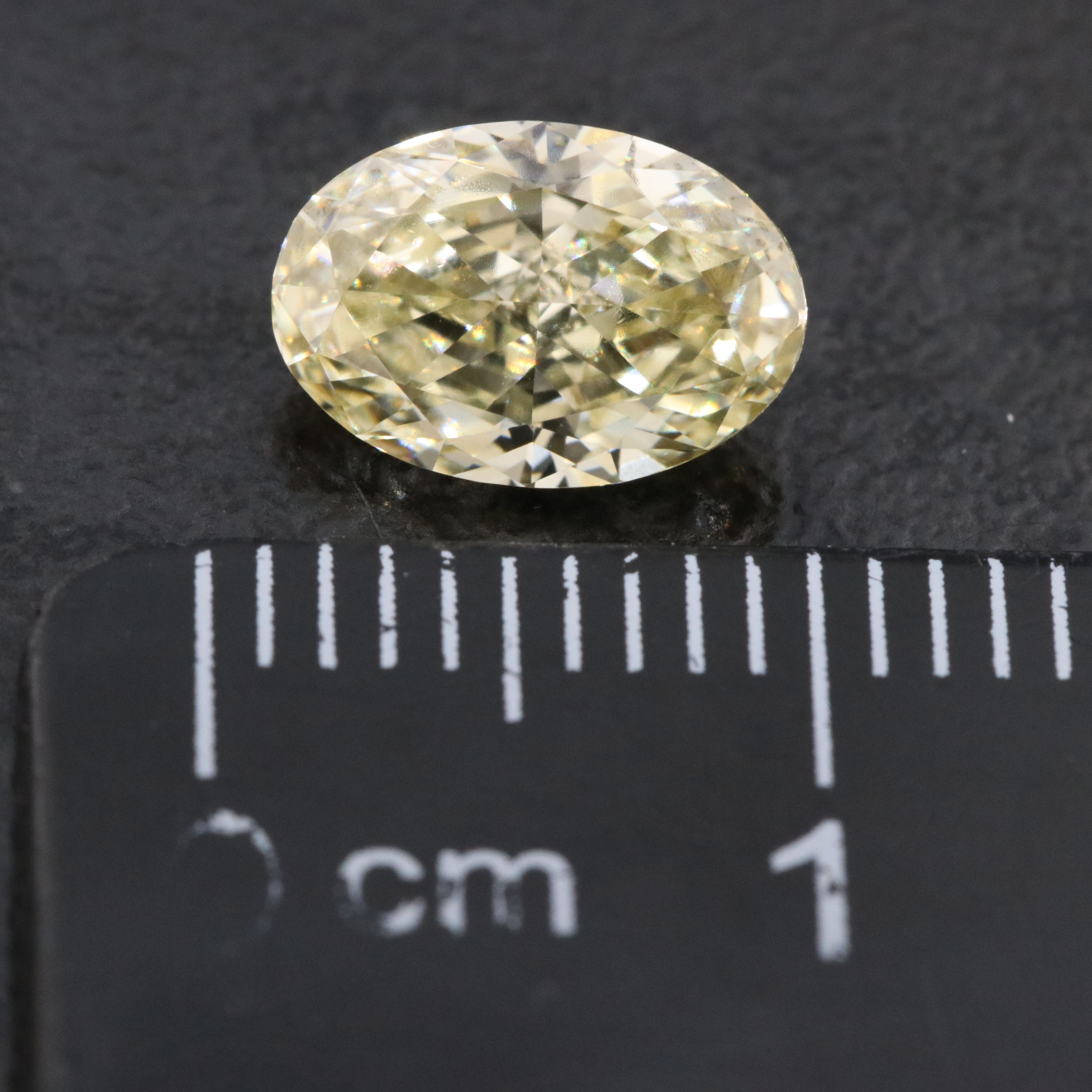 Loose 1.54 CT Lab Grown Fancy Yellow Diamond with IGI Report
