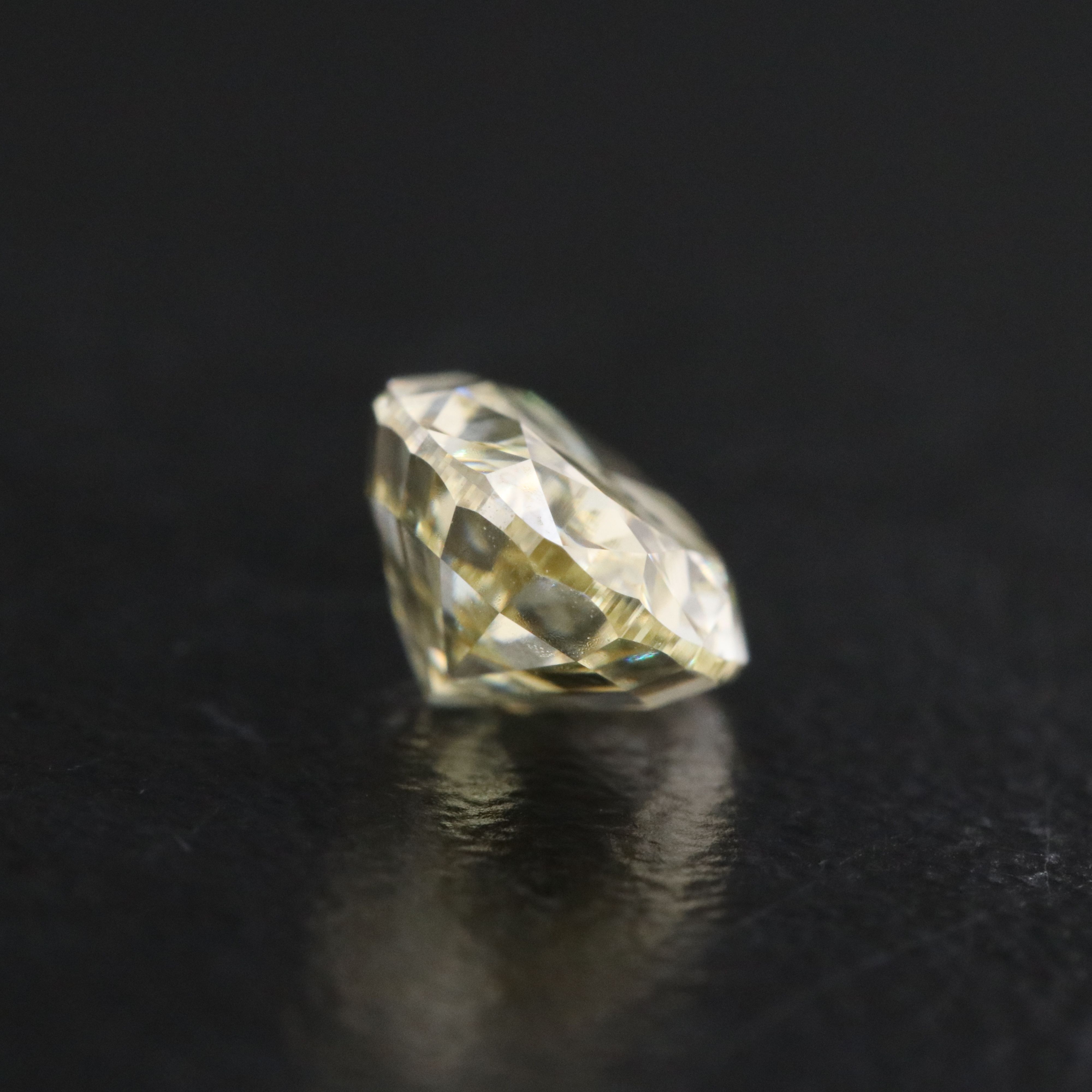 Loose 1.54 CT Lab Grown Fancy Yellow Diamond with IGI Report