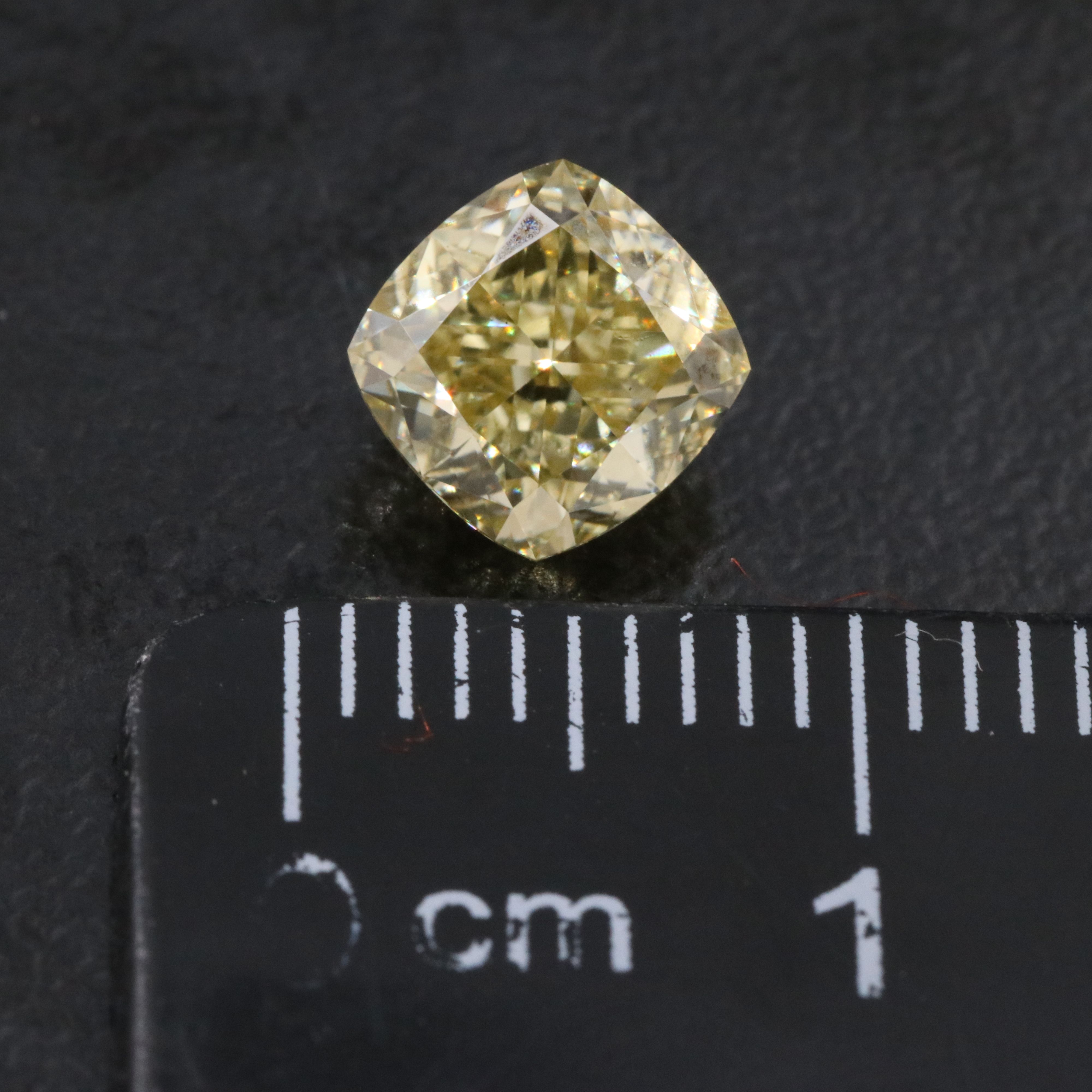 Loose 1.54 CT Lab Grown Fancy Yellow Diamond with IGI Report