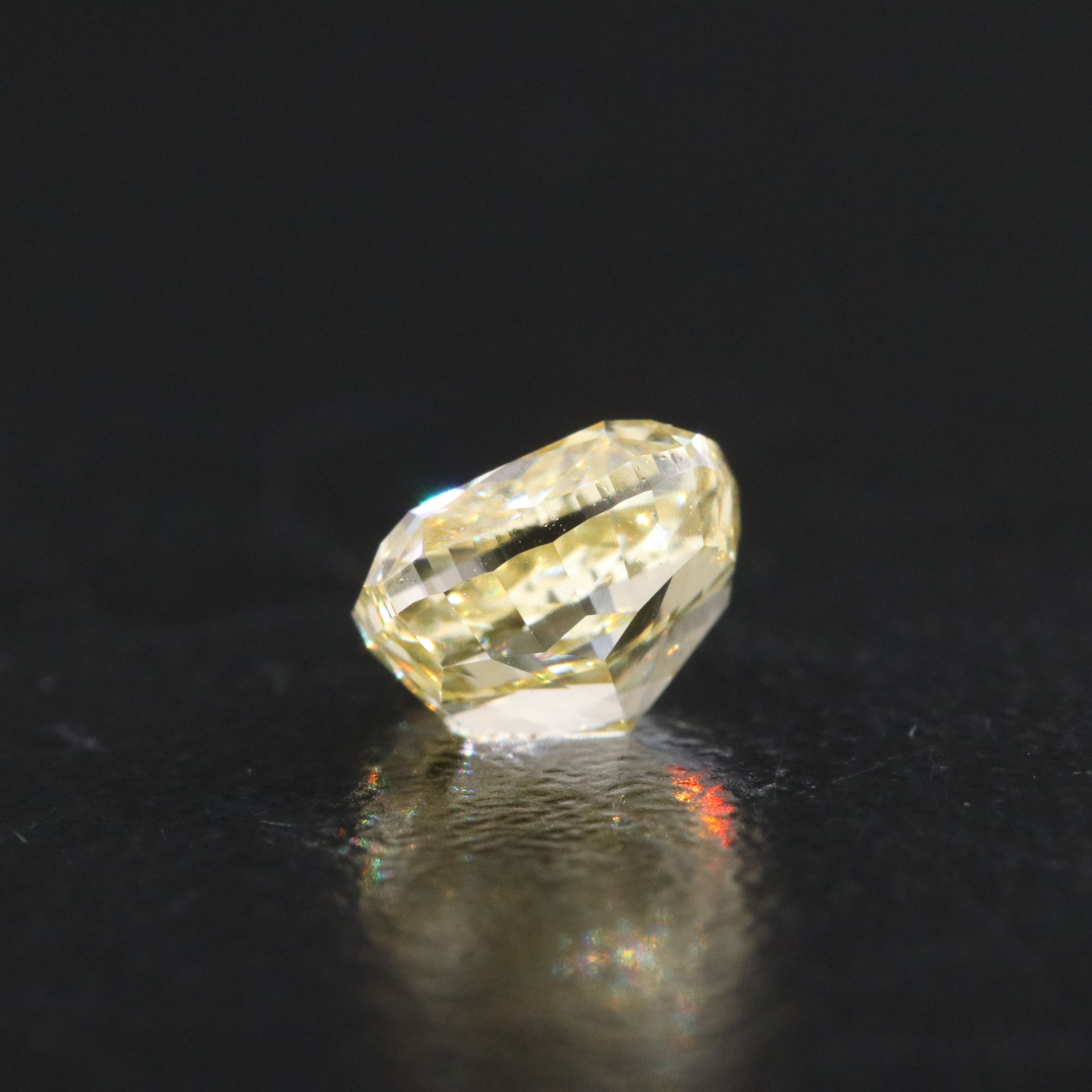 Loose 1.54 CT Lab Grown Fancy Yellow Diamond with IGI Report