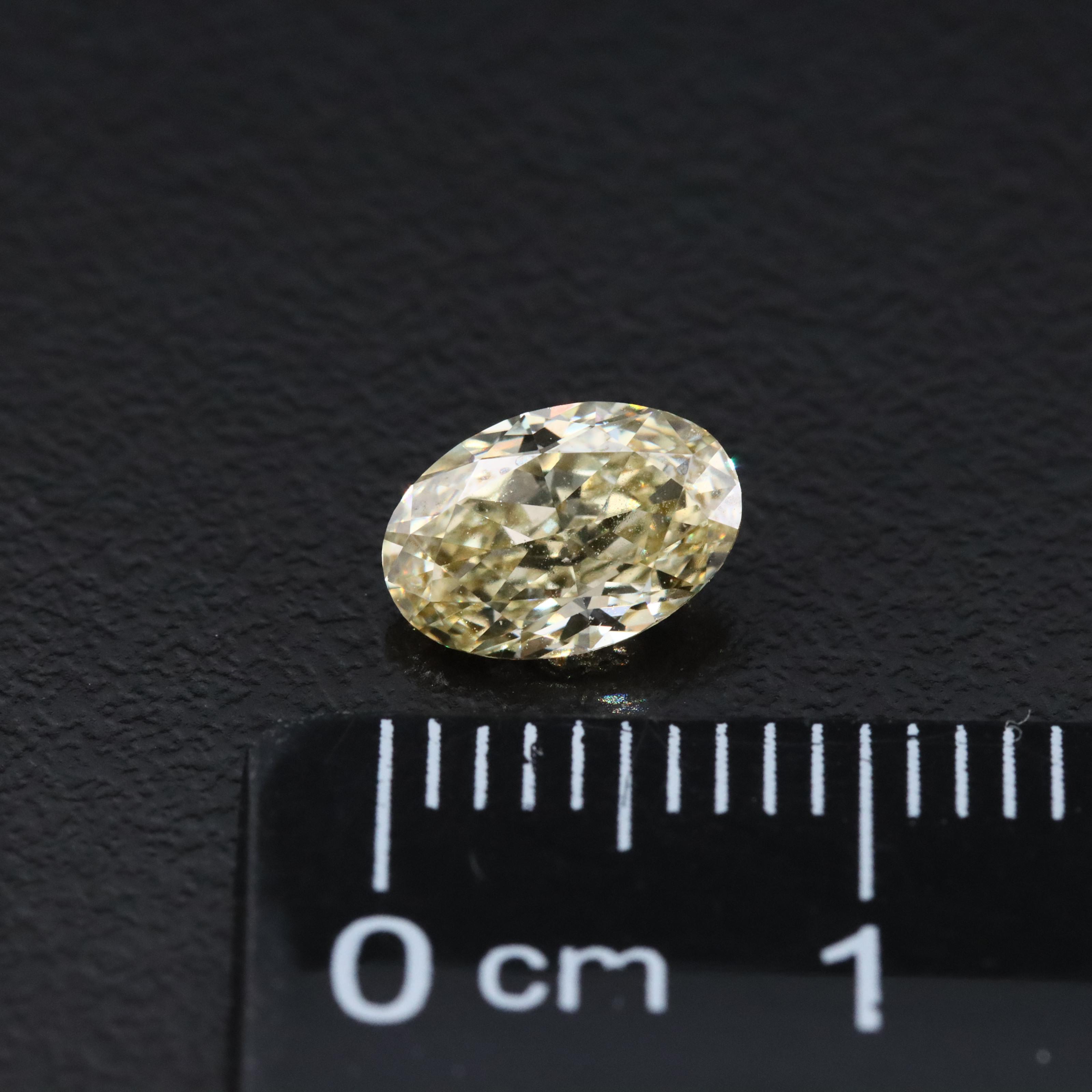 Loose 1.05 CT Lab Grown Fancy Yellow Diamond with IGI Report