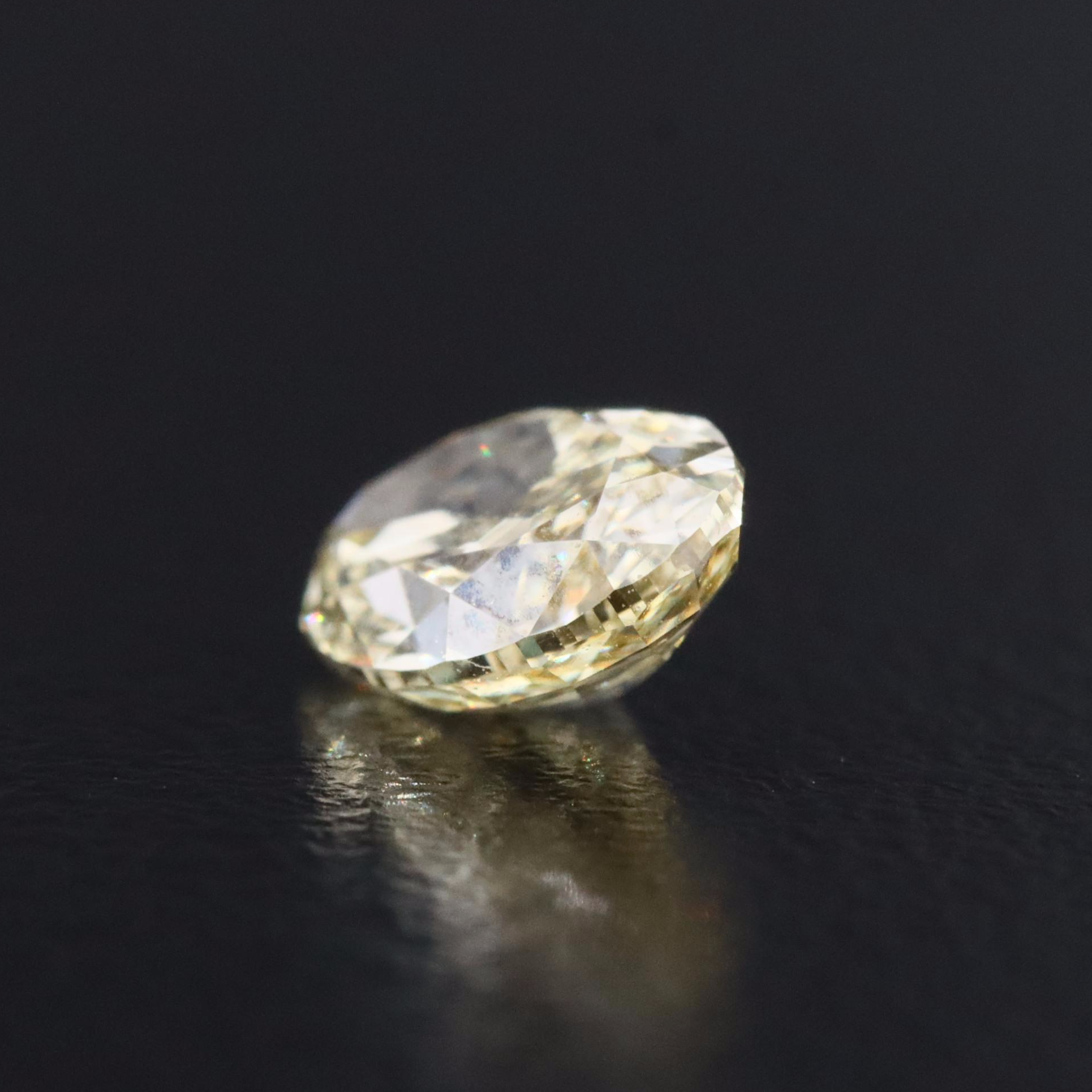 Loose 1.05 CT Lab Grown Fancy Yellow Diamond with IGI Report