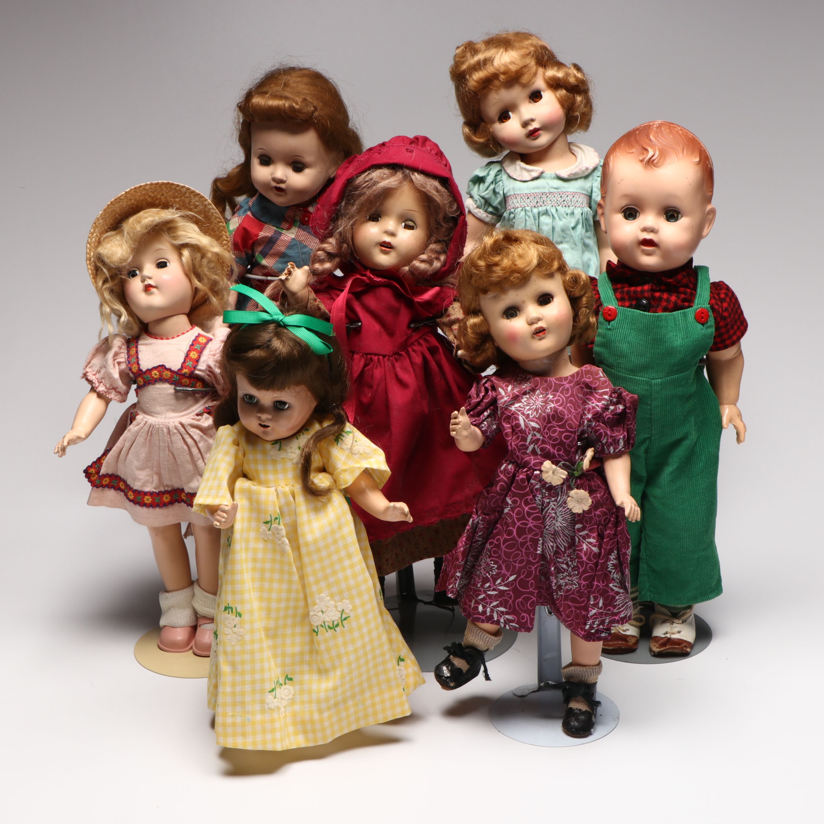 Effanbee "Honey" with Madame Alexander and More Dolls, Mid to Late 20th C.