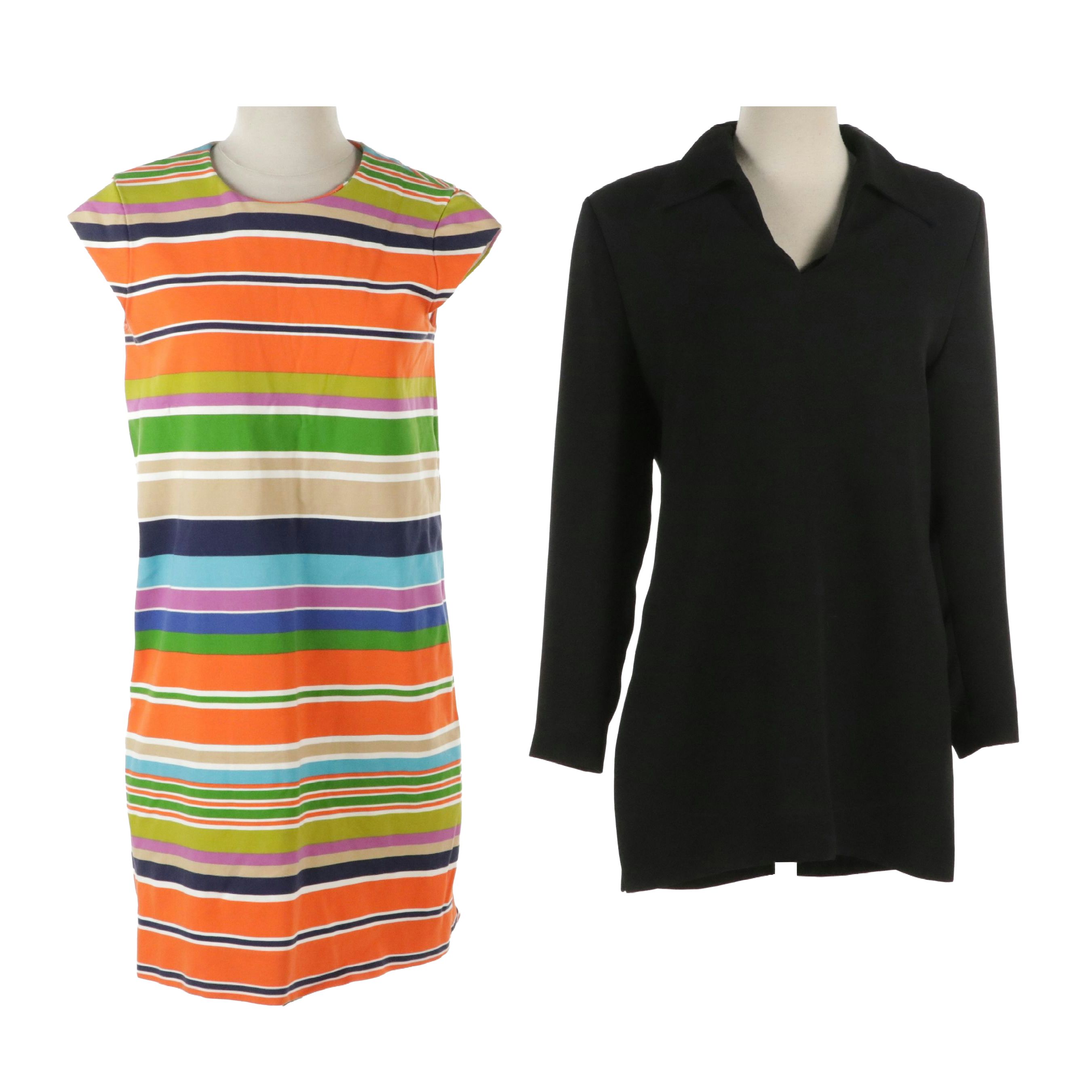 Kate Spade Striped Cap Sleeve Mini Dress and Linda Allard Ellen Tracy Tunic
