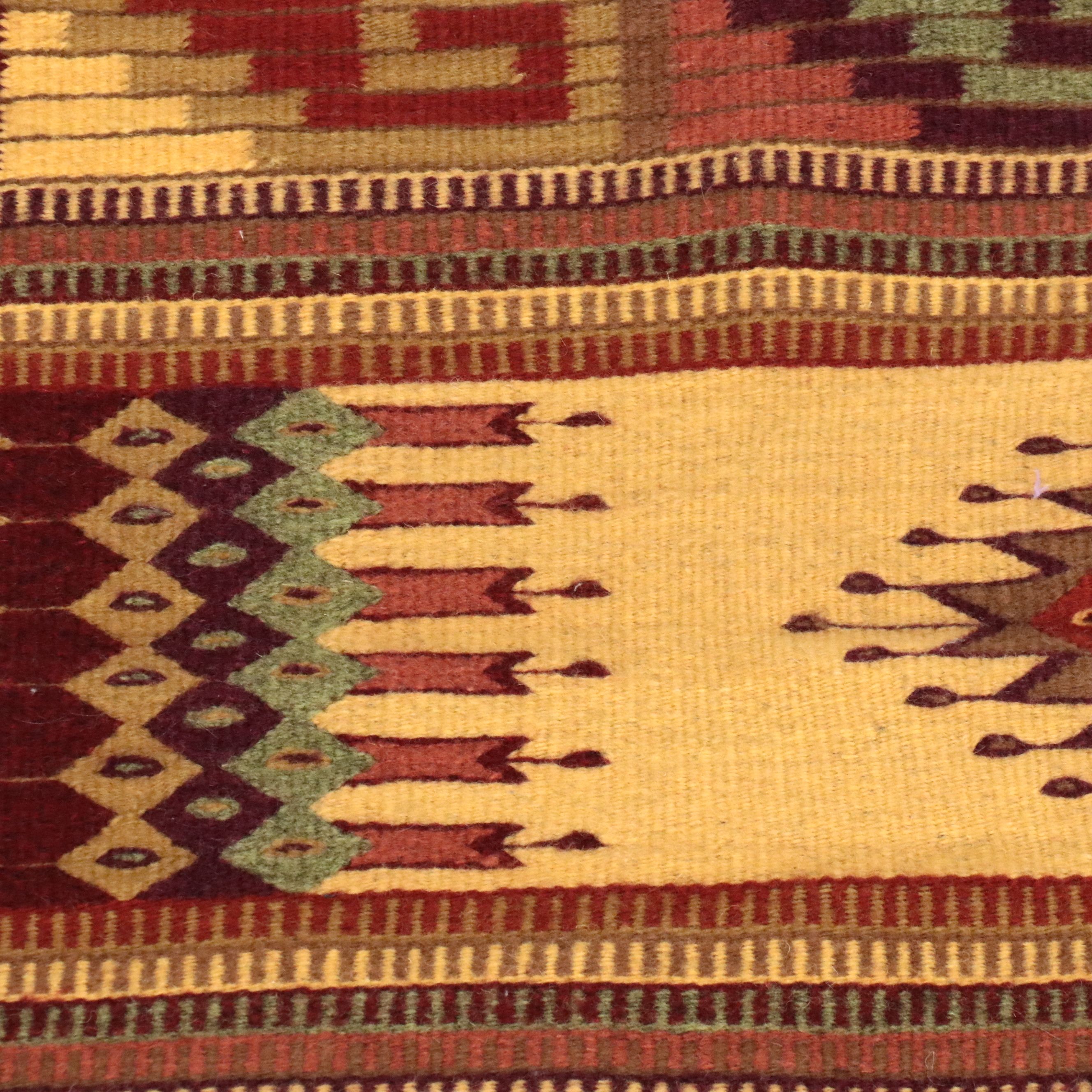 2'7 x 5'2 Handwoven Mexican Zapotec Accent Rug