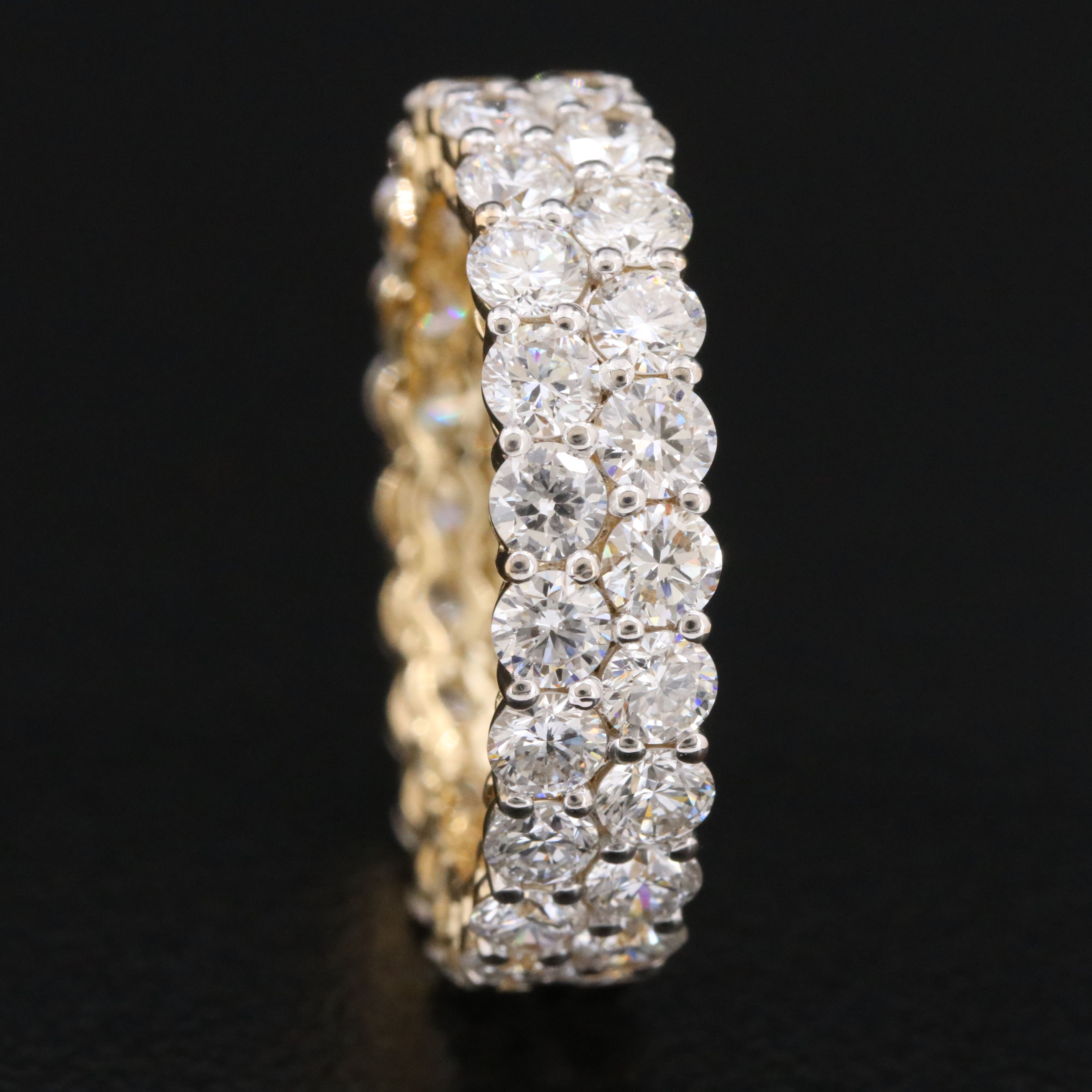 14K 4.29 CTW Lab Grown Diamond Eternity Band