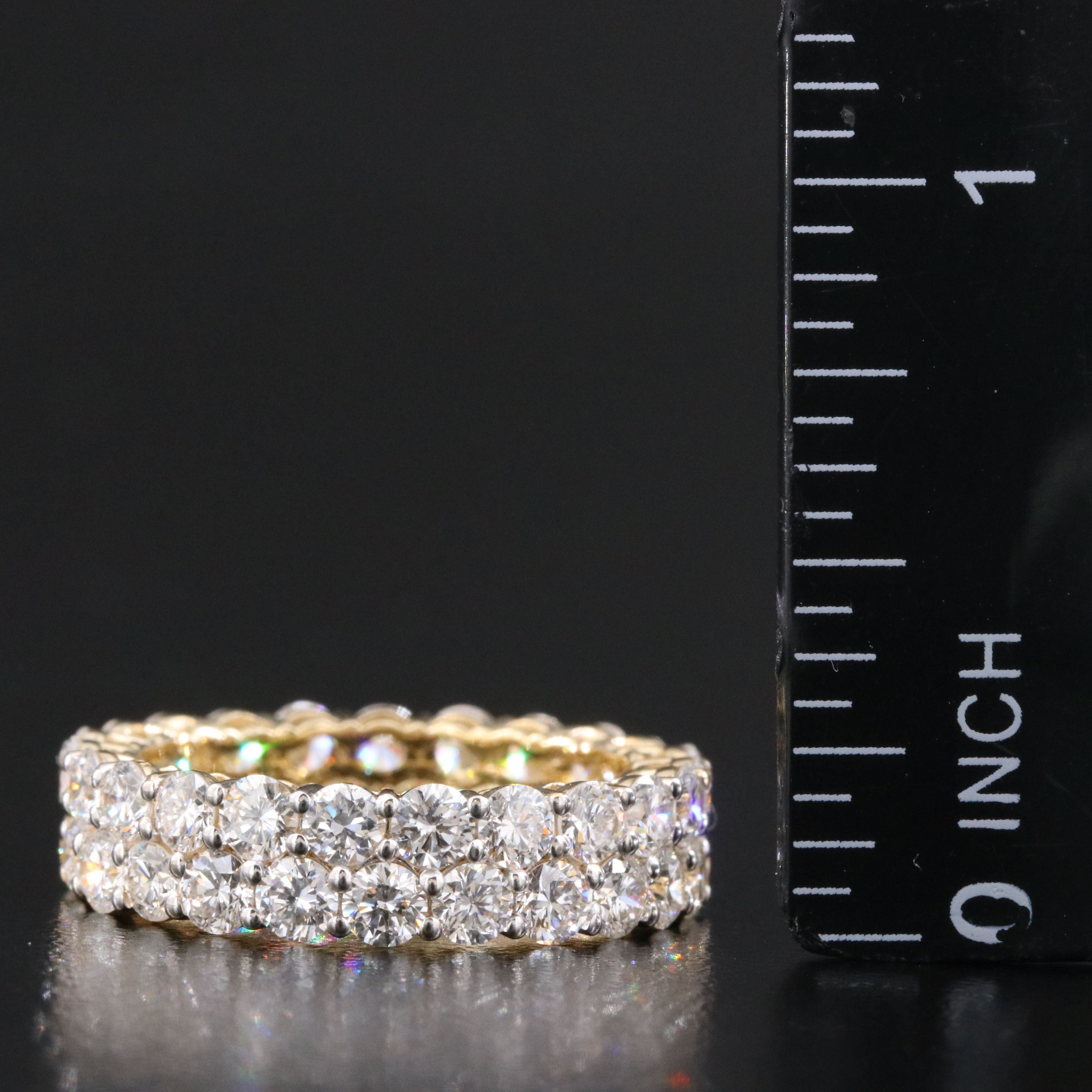 14K 4.29 CTW Lab Grown Diamond Eternity Band