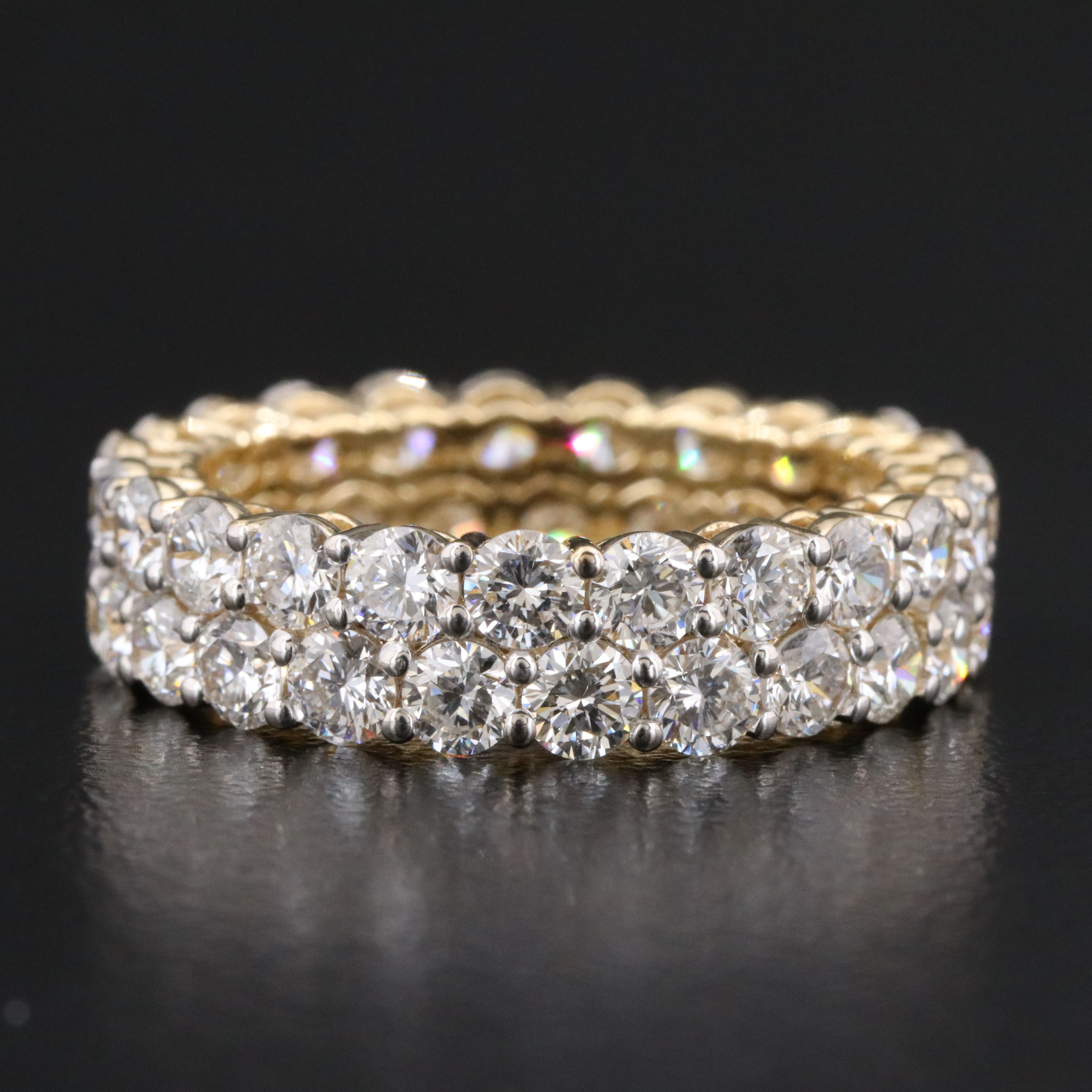 14K 4.29 CTW Lab Grown Diamond Eternity Band