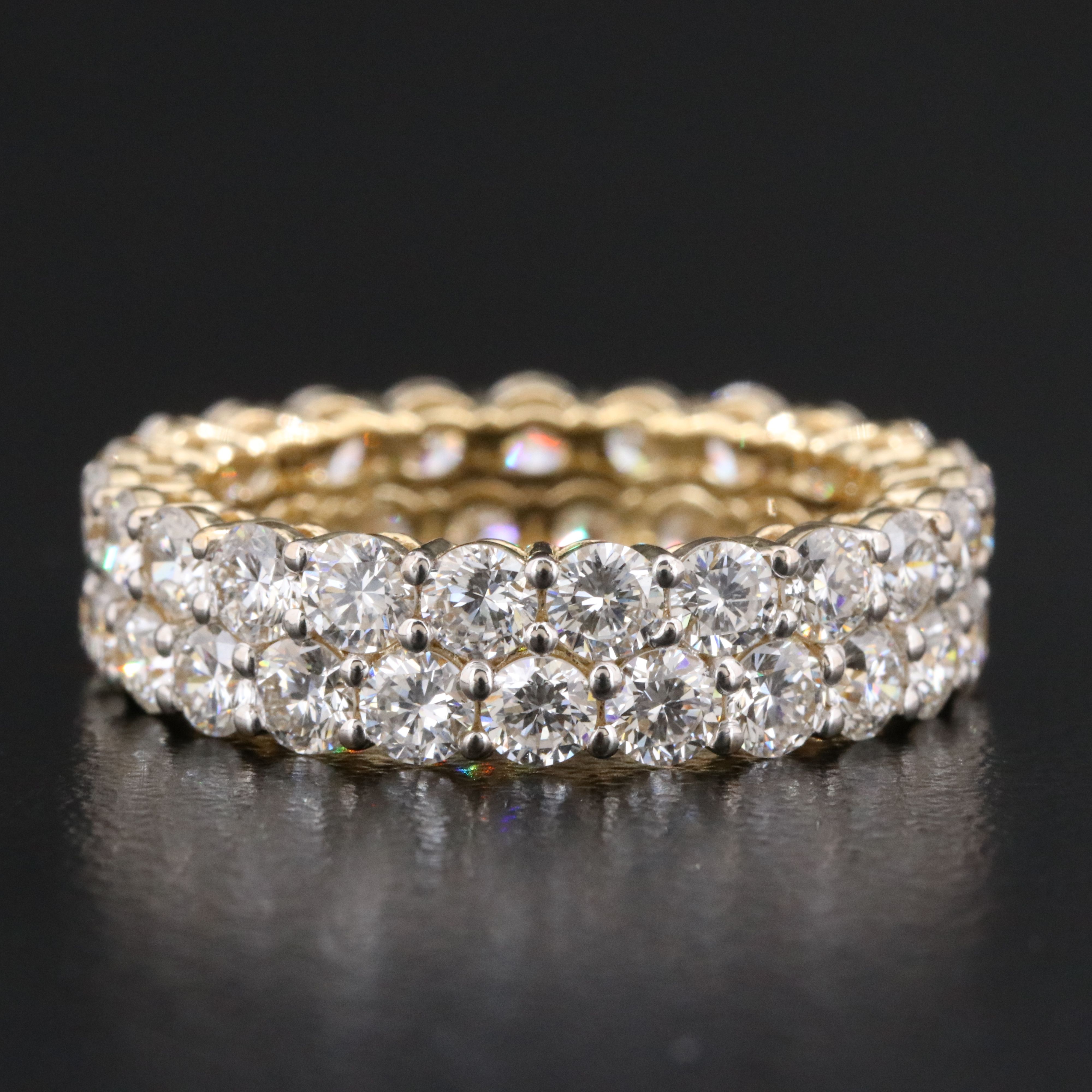 14K 4.29 CTW Lab Grown Diamond Eternity Band