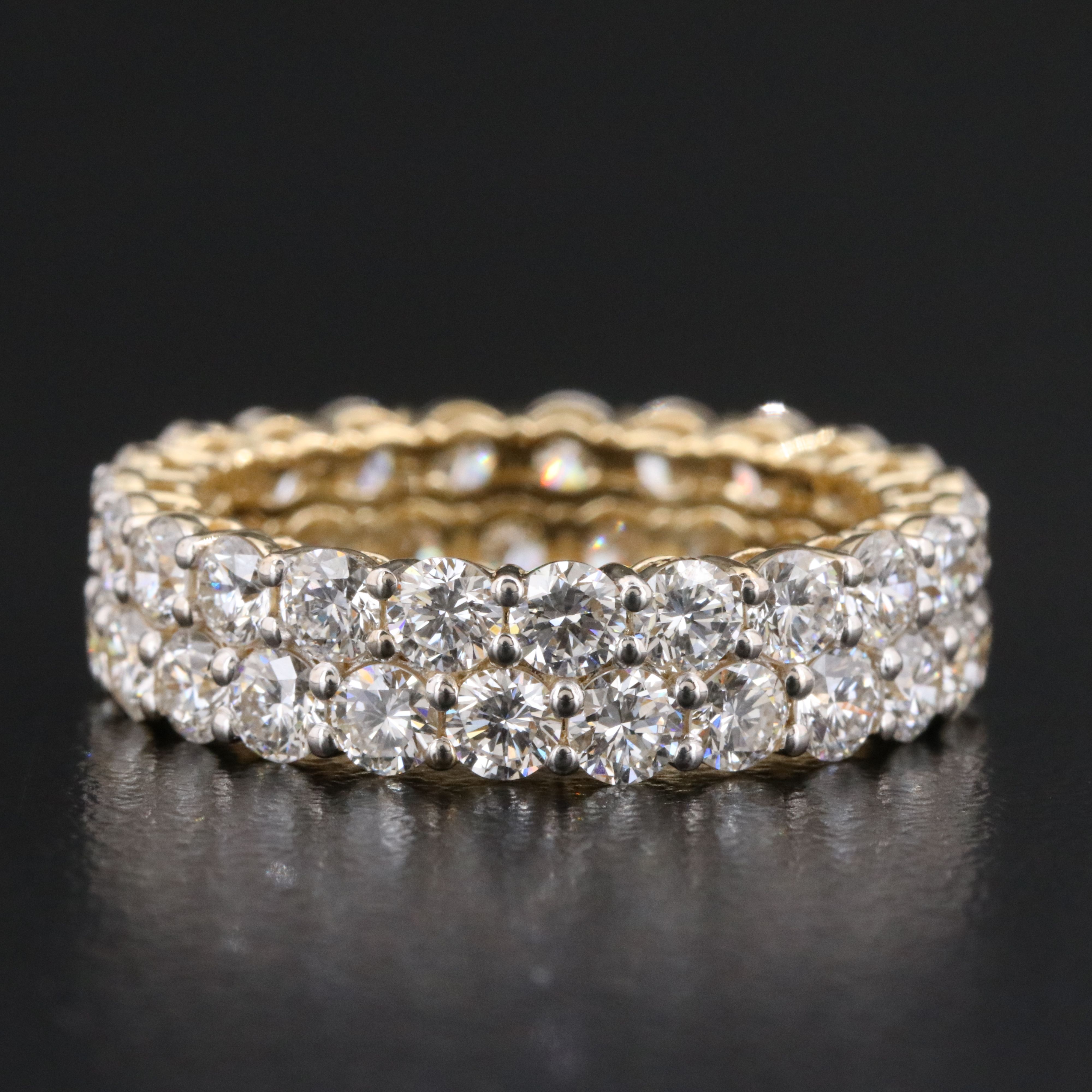 14K 4.29 CTW Lab Grown Diamond Eternity Band