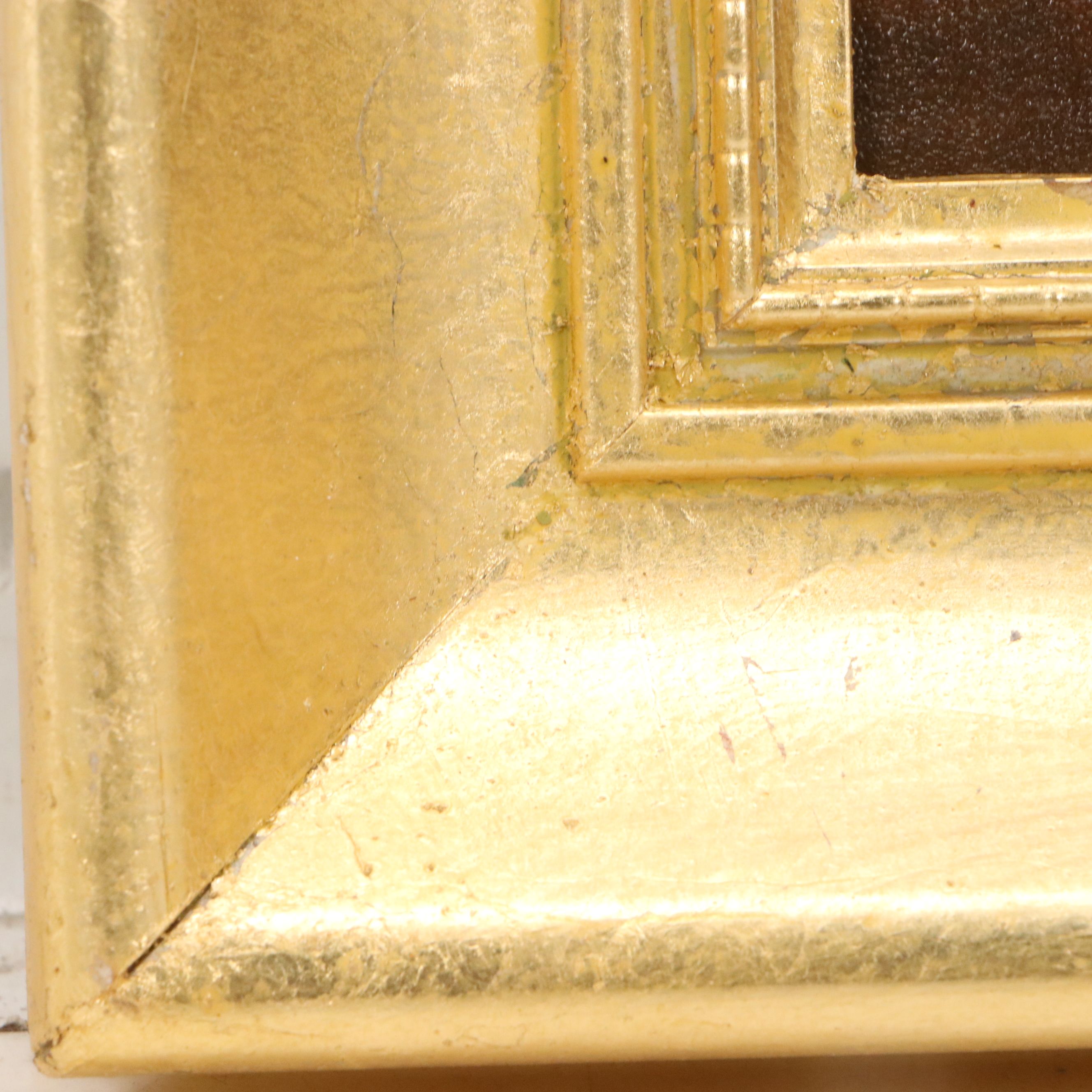 American School Oil Painting of Sunset Lake, Mid-20th Century