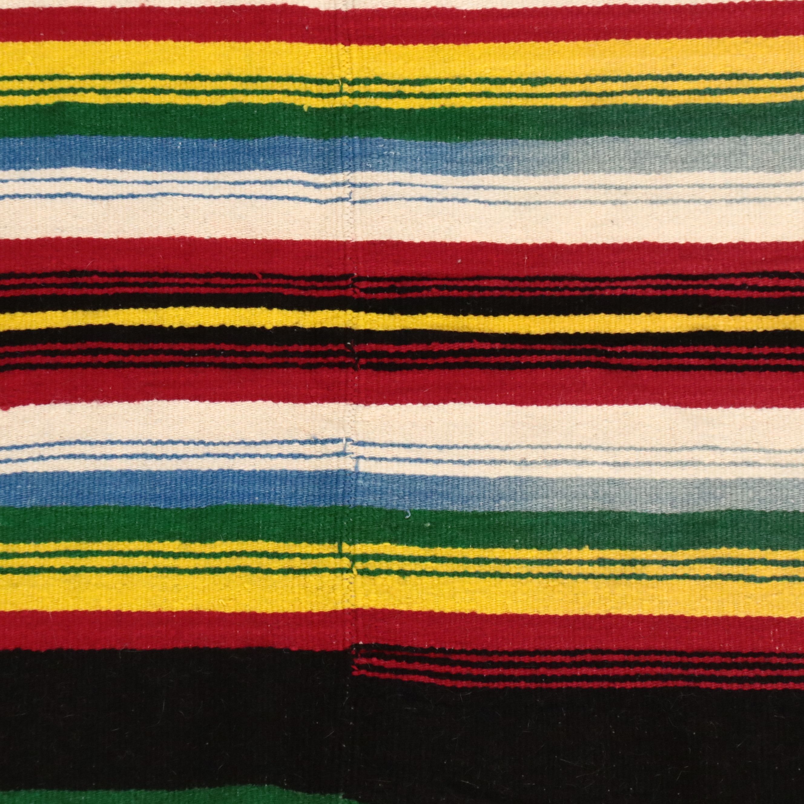 4'1 x 6'3 Handwoven Mexican Oaxacan Figural Area Rug