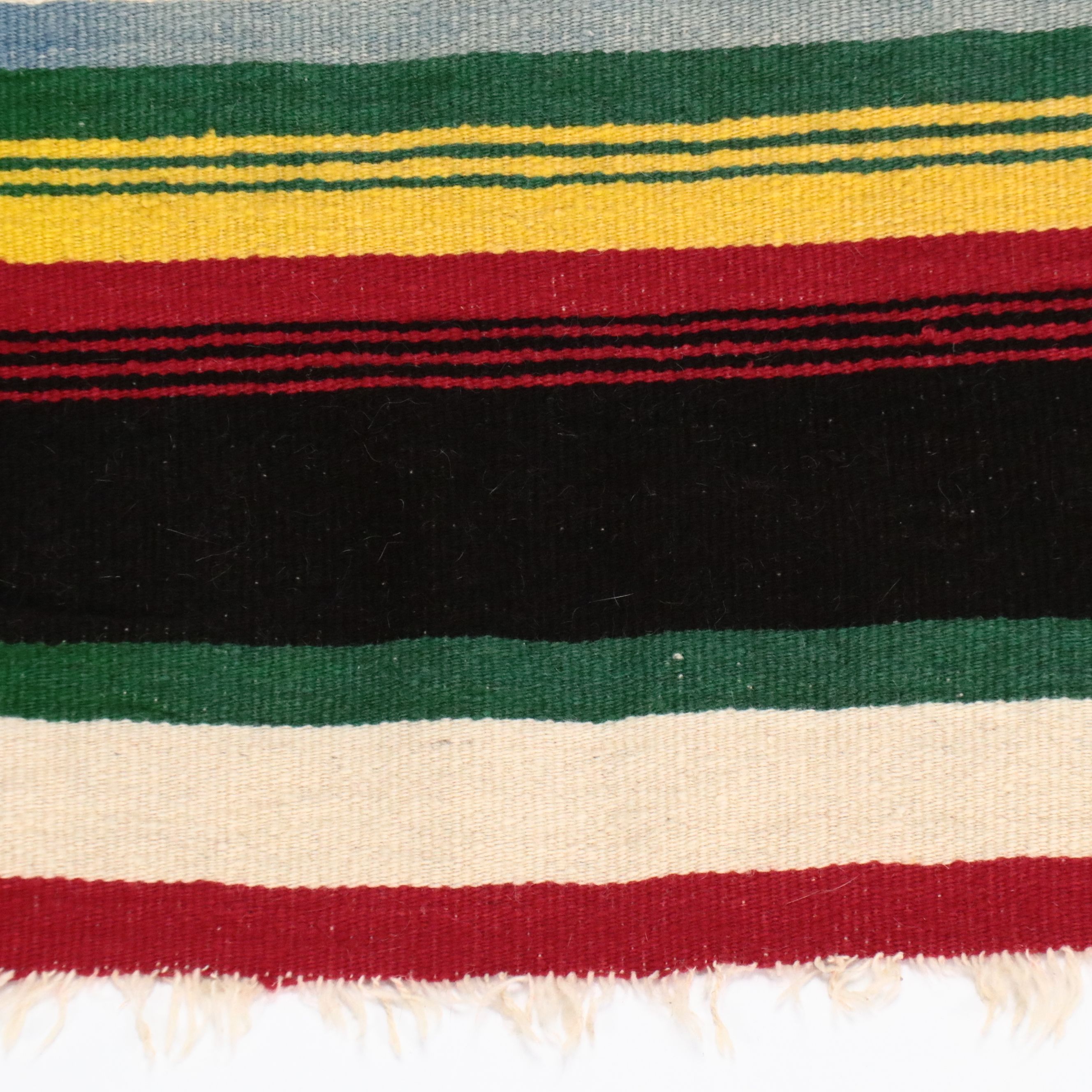 4'1 x 6'3 Handwoven Mexican Oaxacan Figural Area Rug