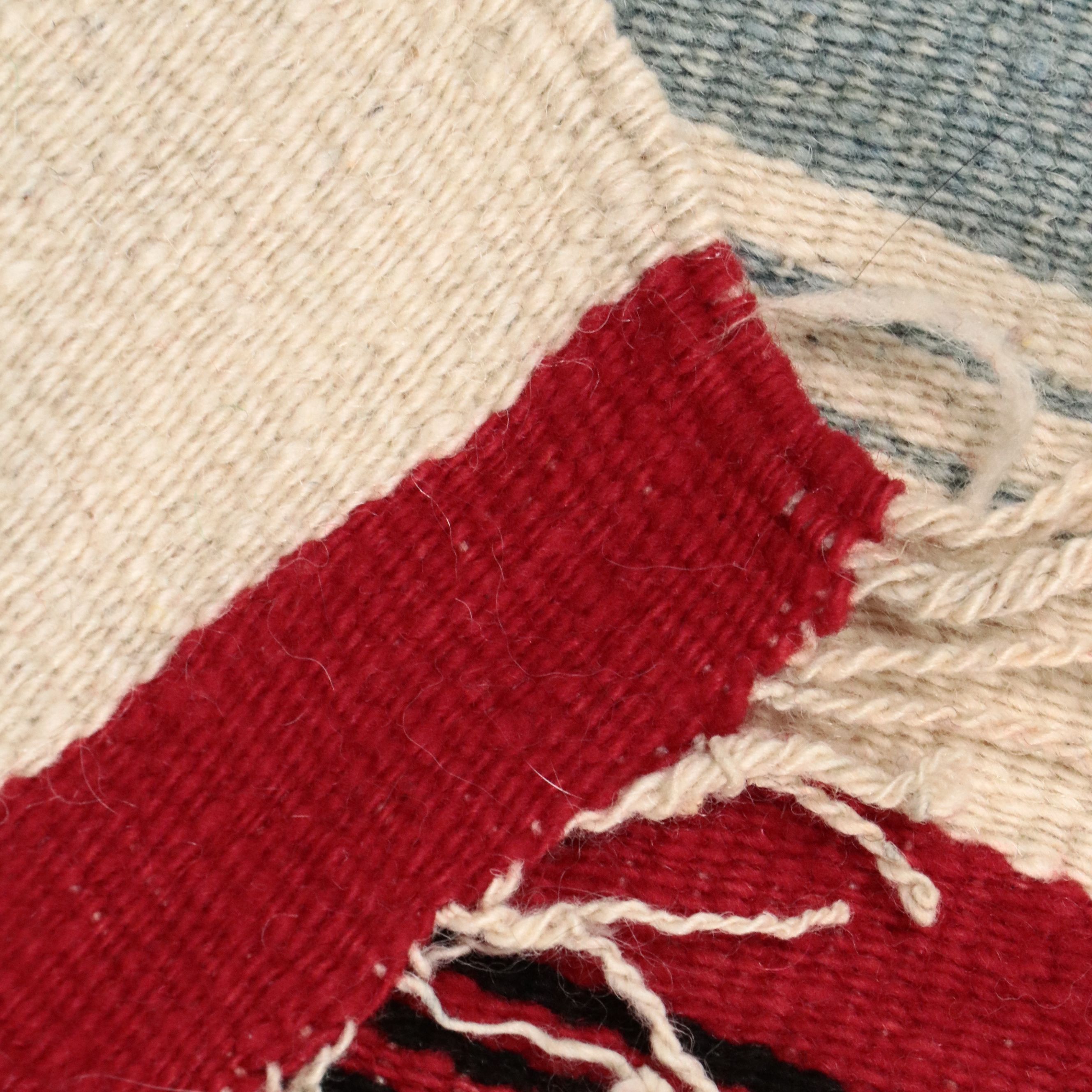 4'1 x 6'3 Handwoven Mexican Oaxacan Figural Area Rug