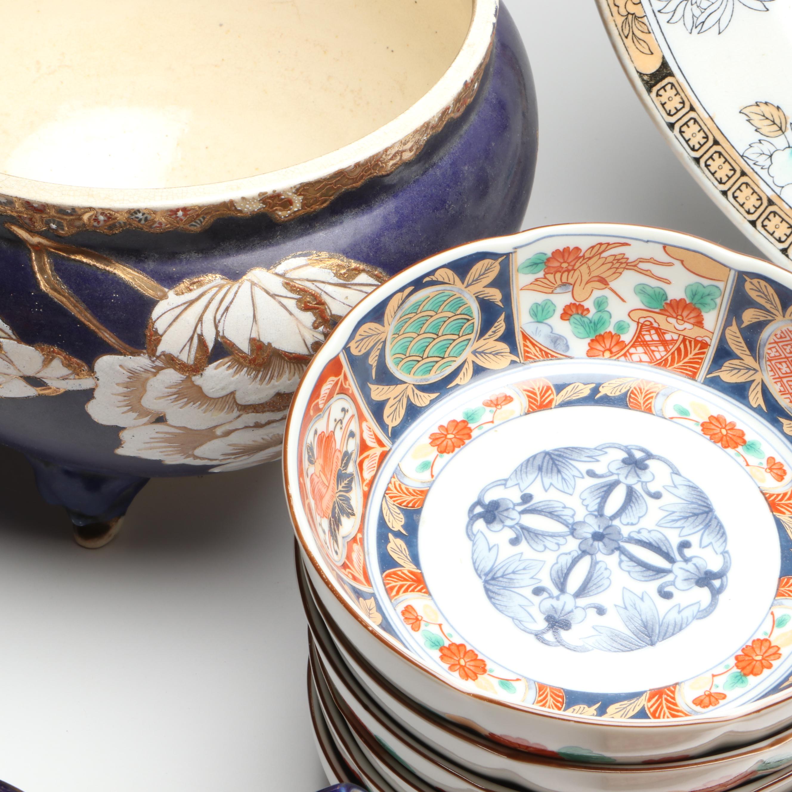 Ashworth Bros. "Chinese" Platter with Japanese and More East Asian Style Décor
