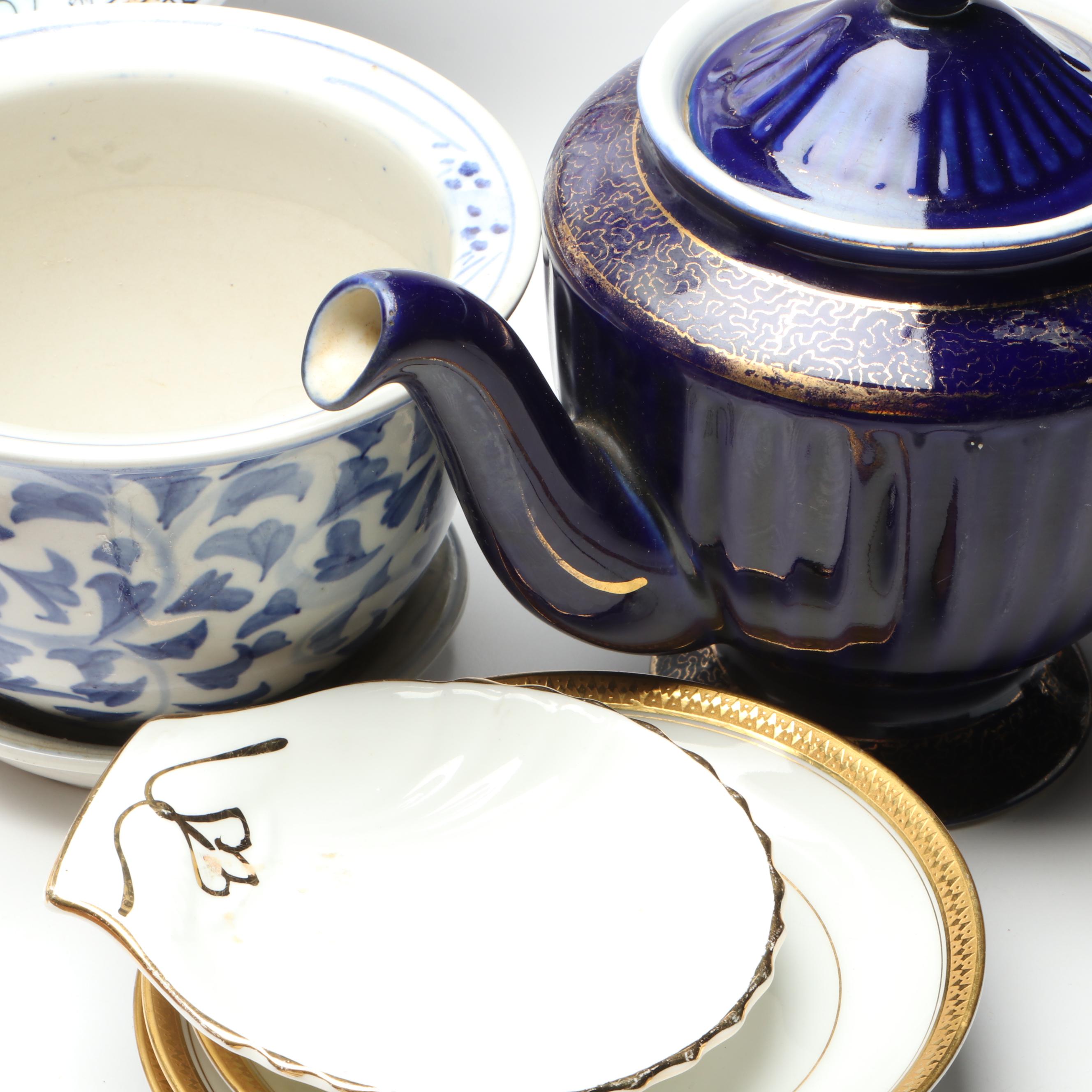 Ashworth Bros. "Chinese" Platter with Japanese and More East Asian Style Décor