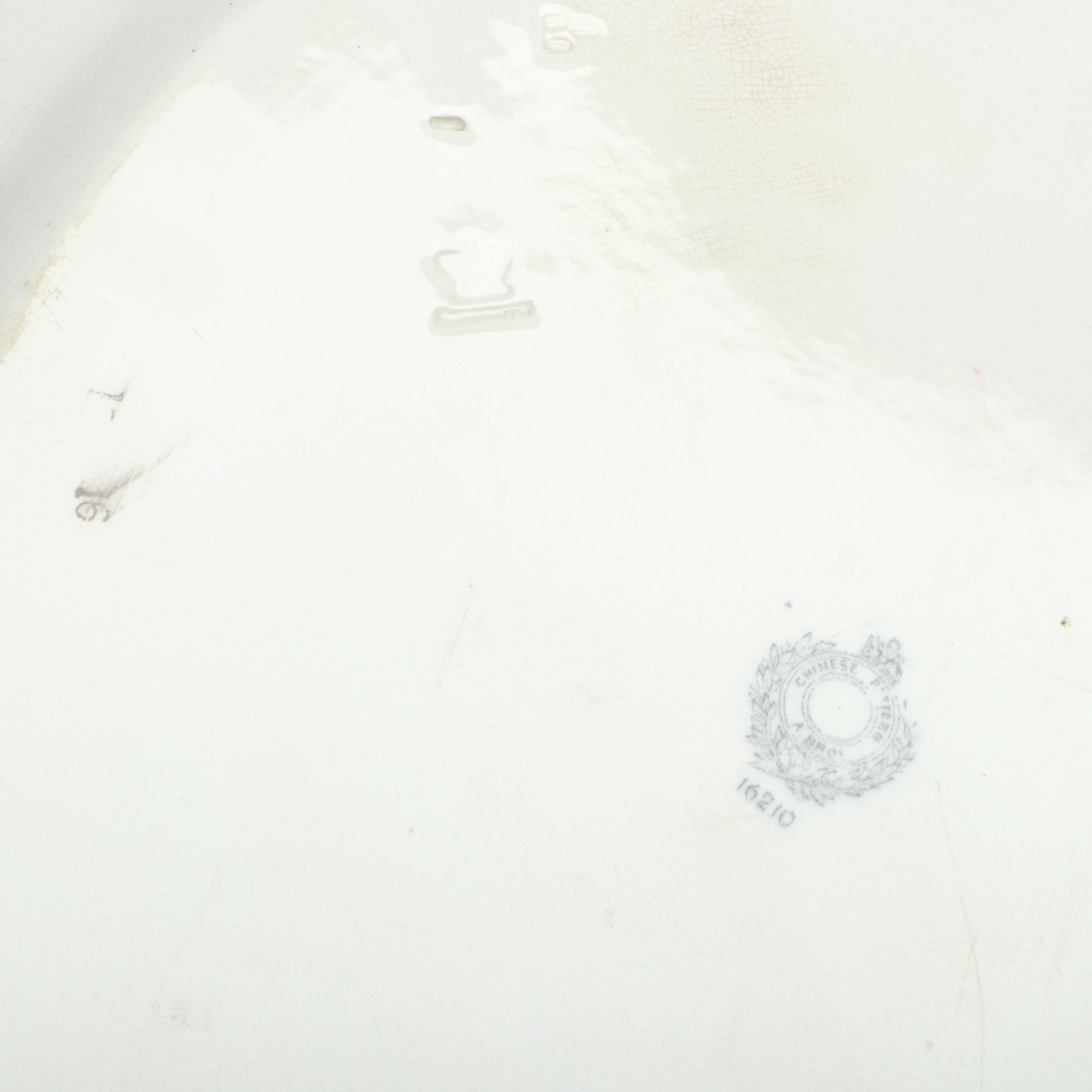 Ashworth Bros. "Chinese" Platter with Japanese and More East Asian Style Décor