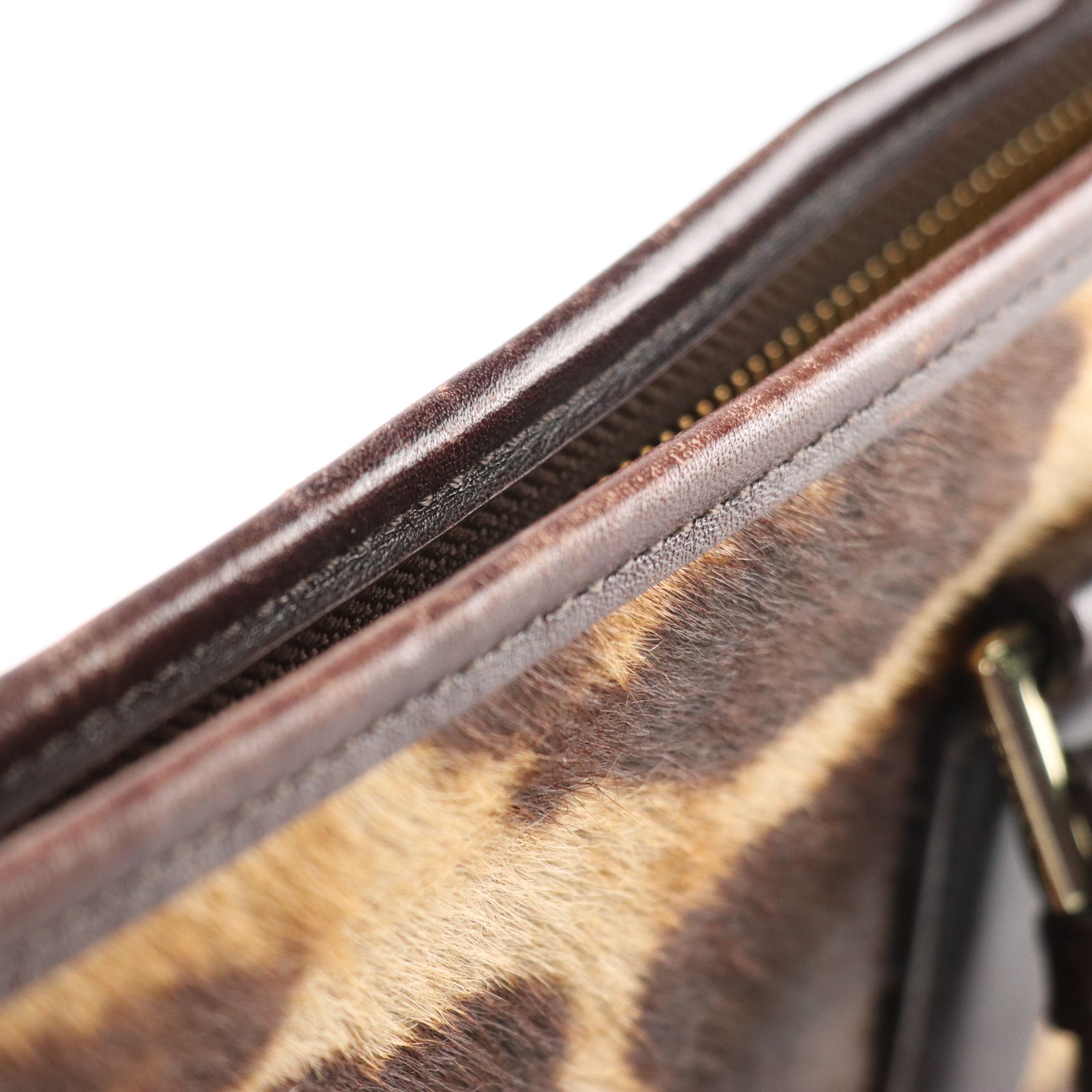 Brahmin Printed Pony Hair & Crocodile Leather 2Way Satchel, Alviero Martini Tote