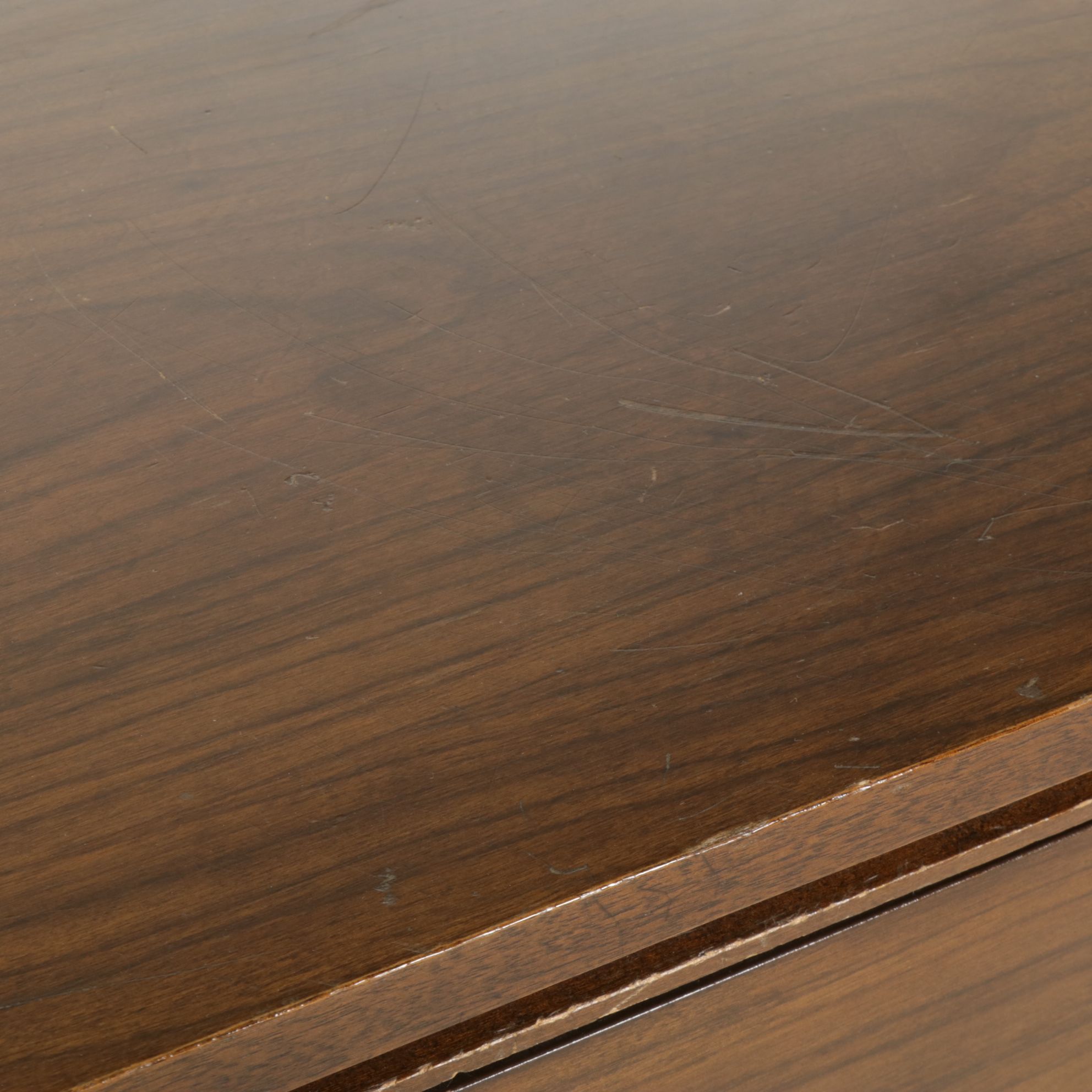 Mid Century Modern Walnut Chest of Drawers, Late 20th Century