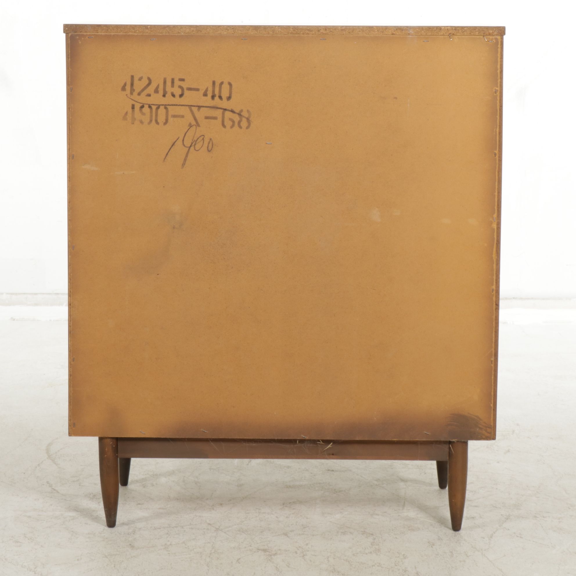 Mid Century Modern Walnut Chest of Drawers, Late 20th Century