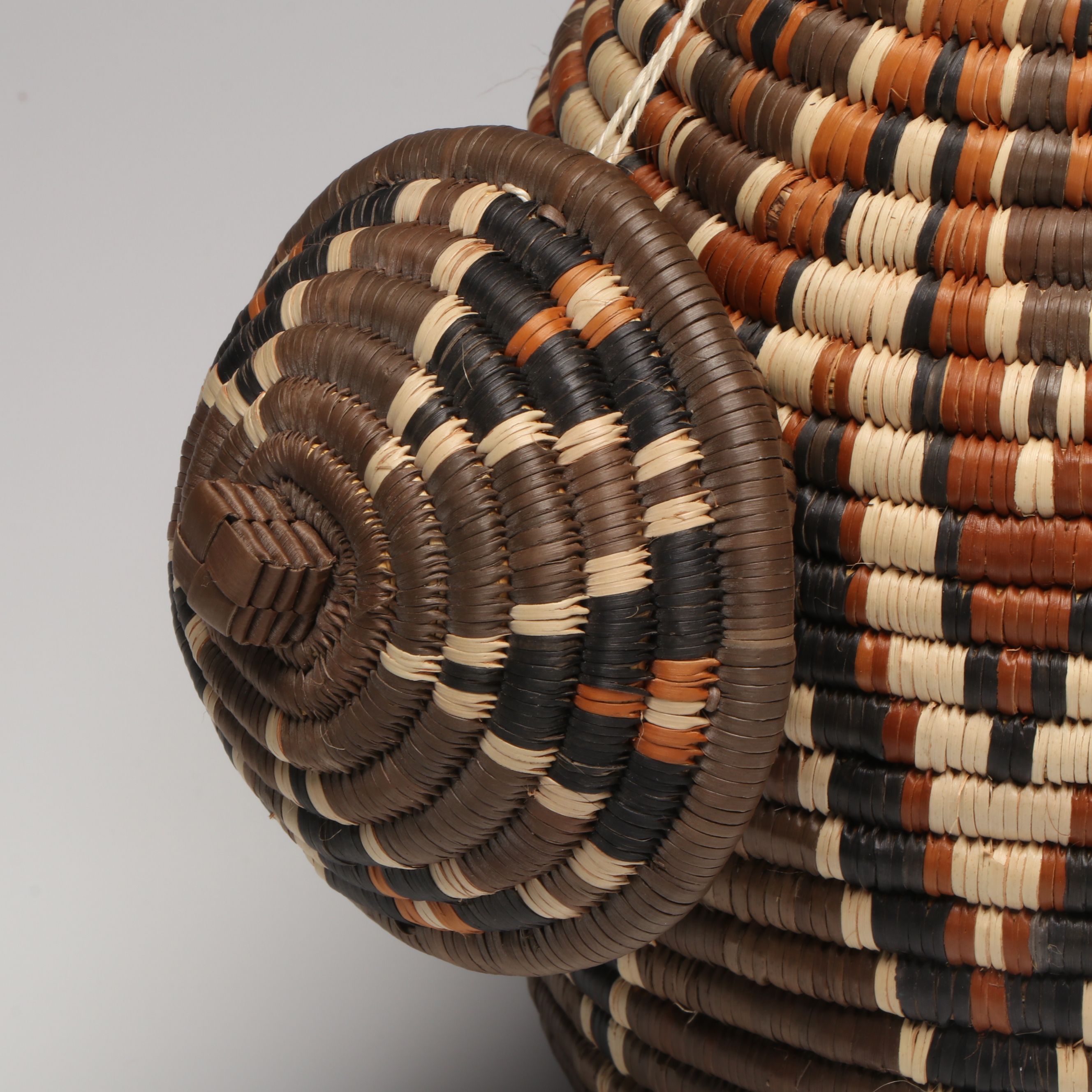 KwaZulu-Natal South African Zulu Handwoven Ilala Palm Basket