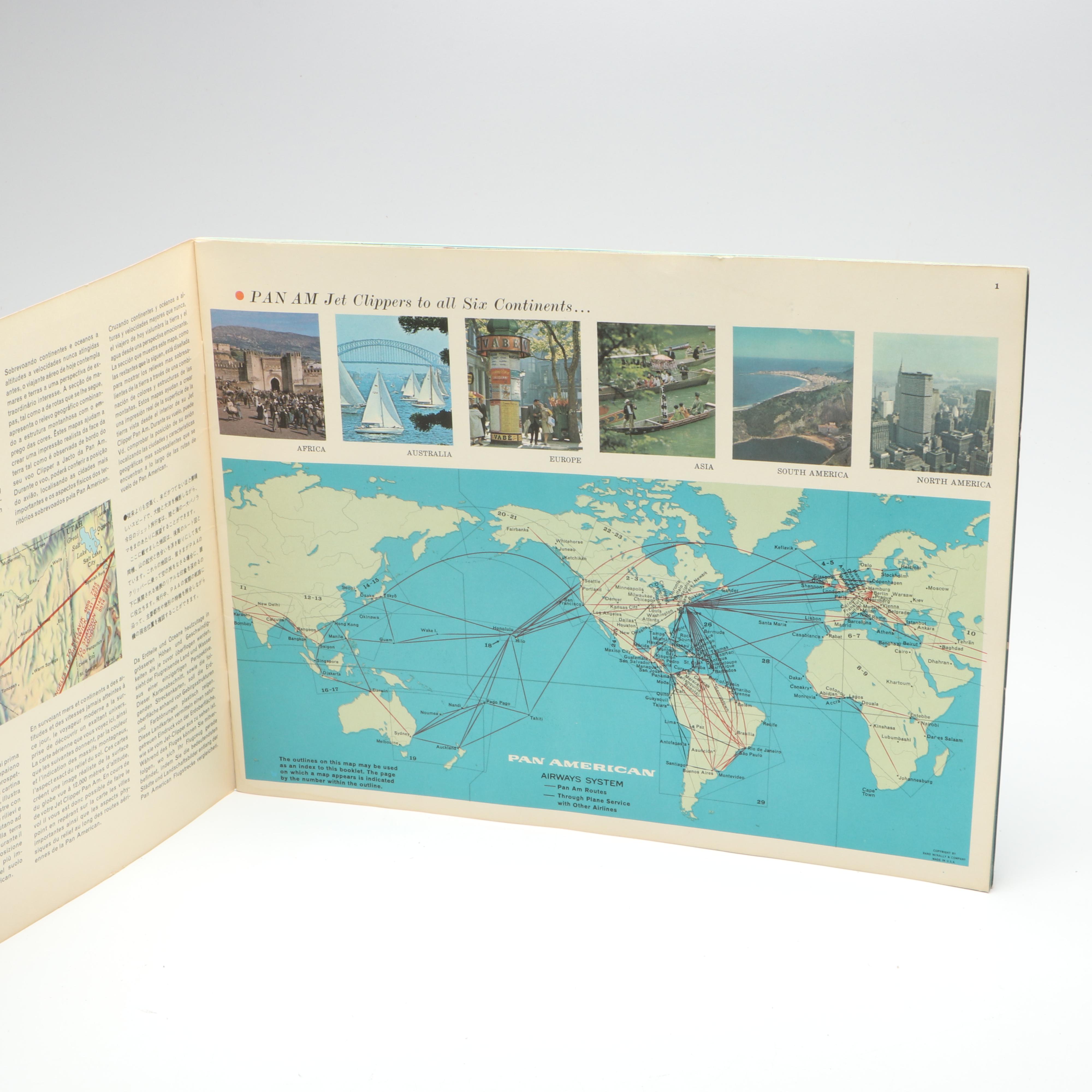 Pan Am Vintage Bags with Playing Cards and Other Collectibles