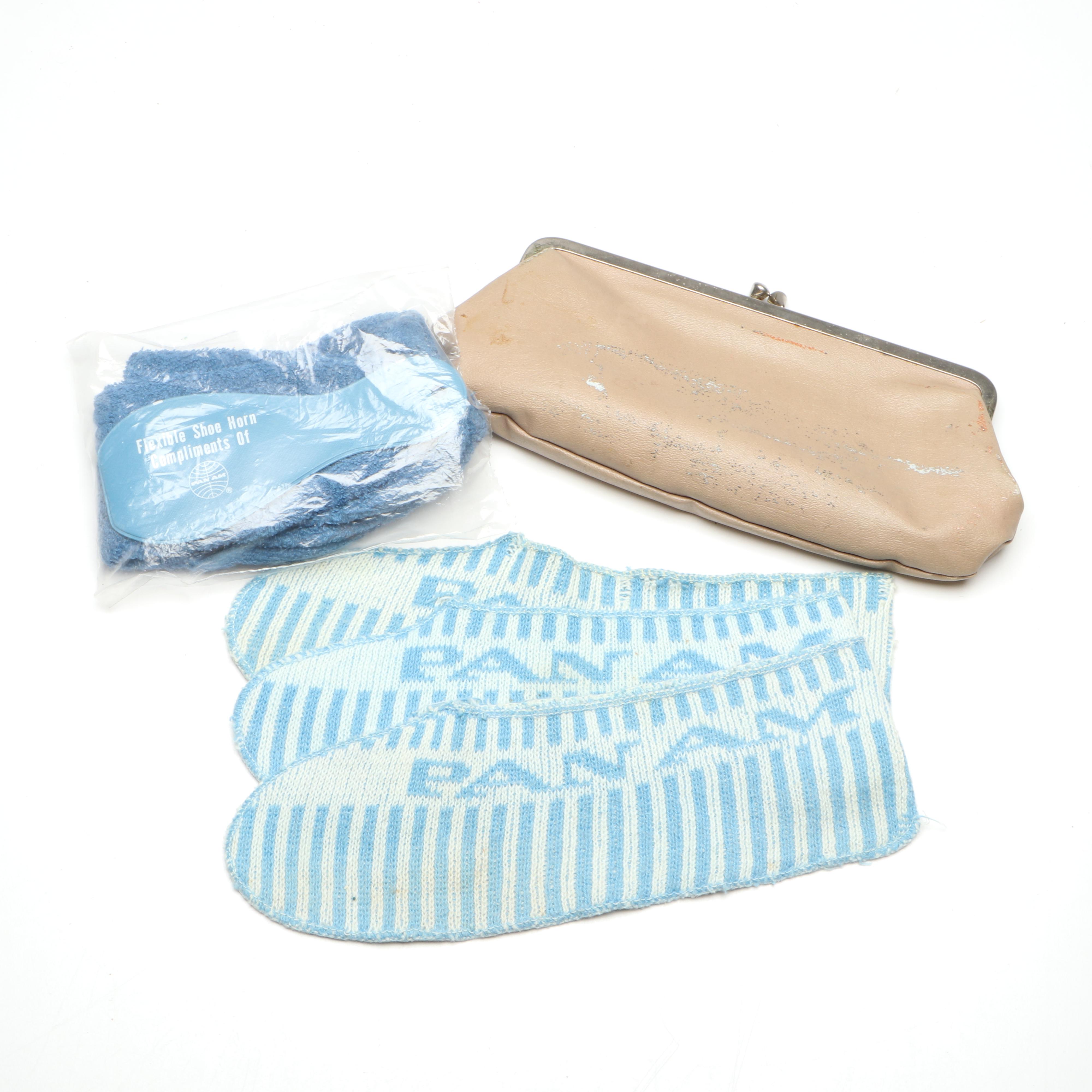 Pan Am Vintage Bags with Playing Cards and Other Collectibles