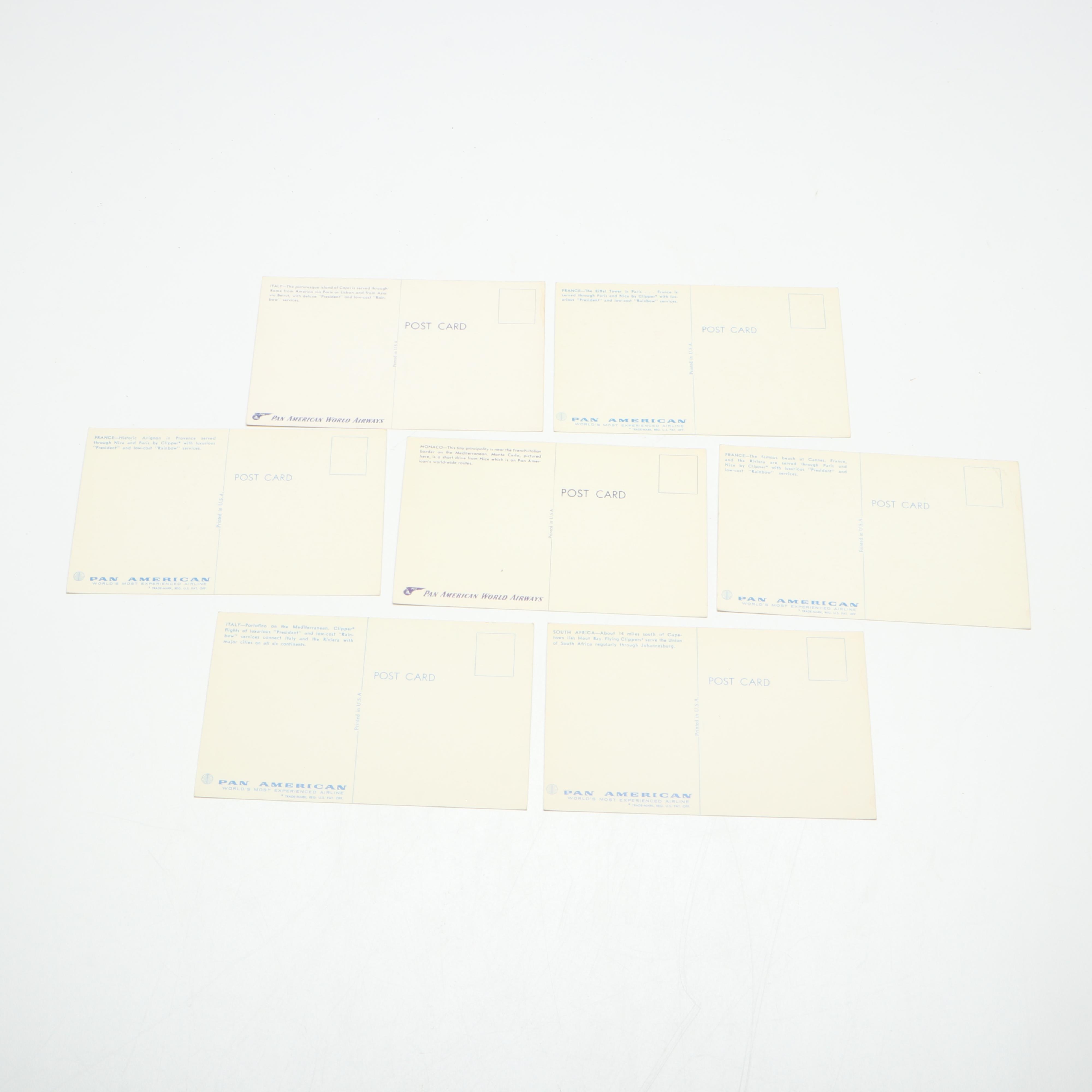 Pan Am Vintage Bags with Playing Cards and Other Collectibles