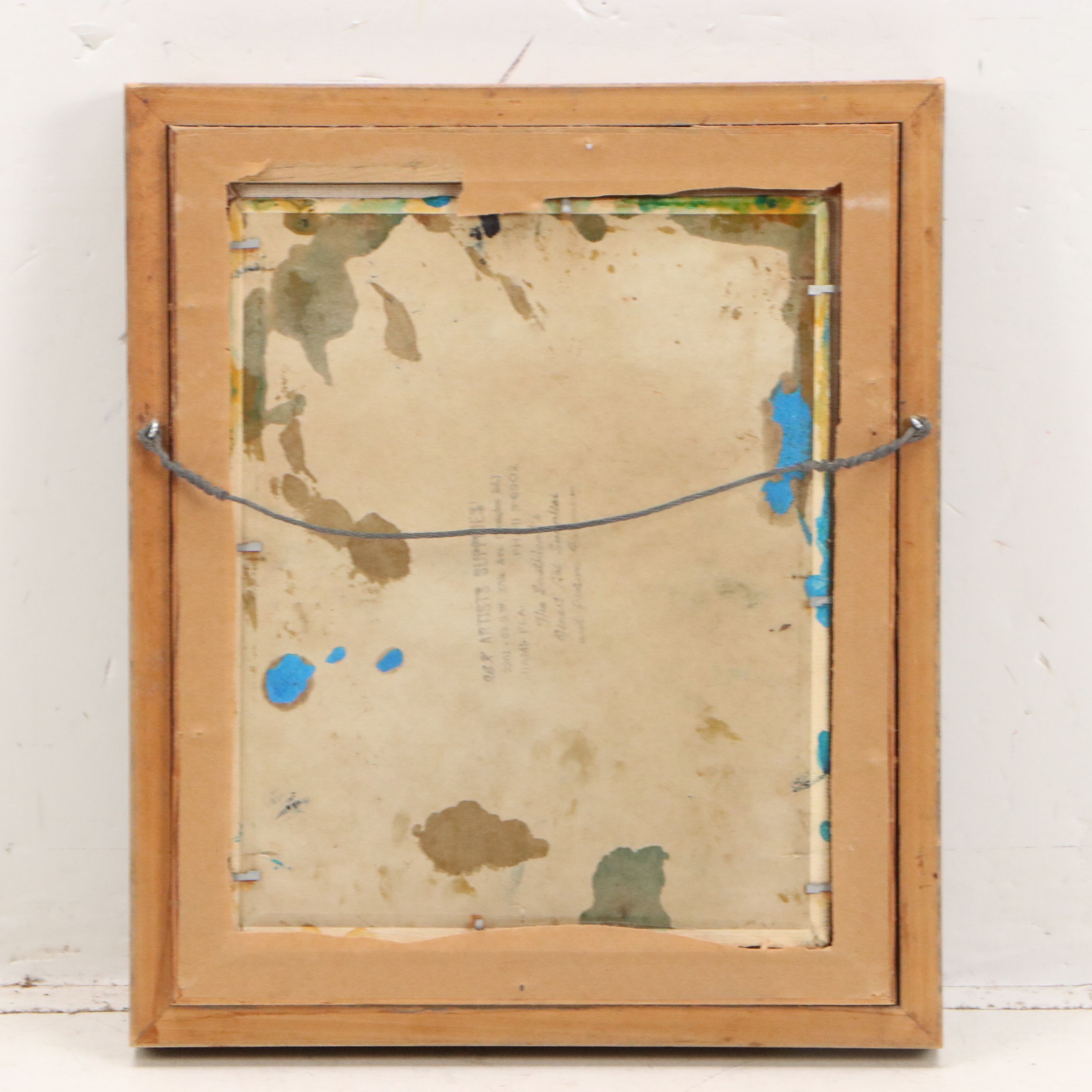 Oil Painting of Two Children Holding White Dove