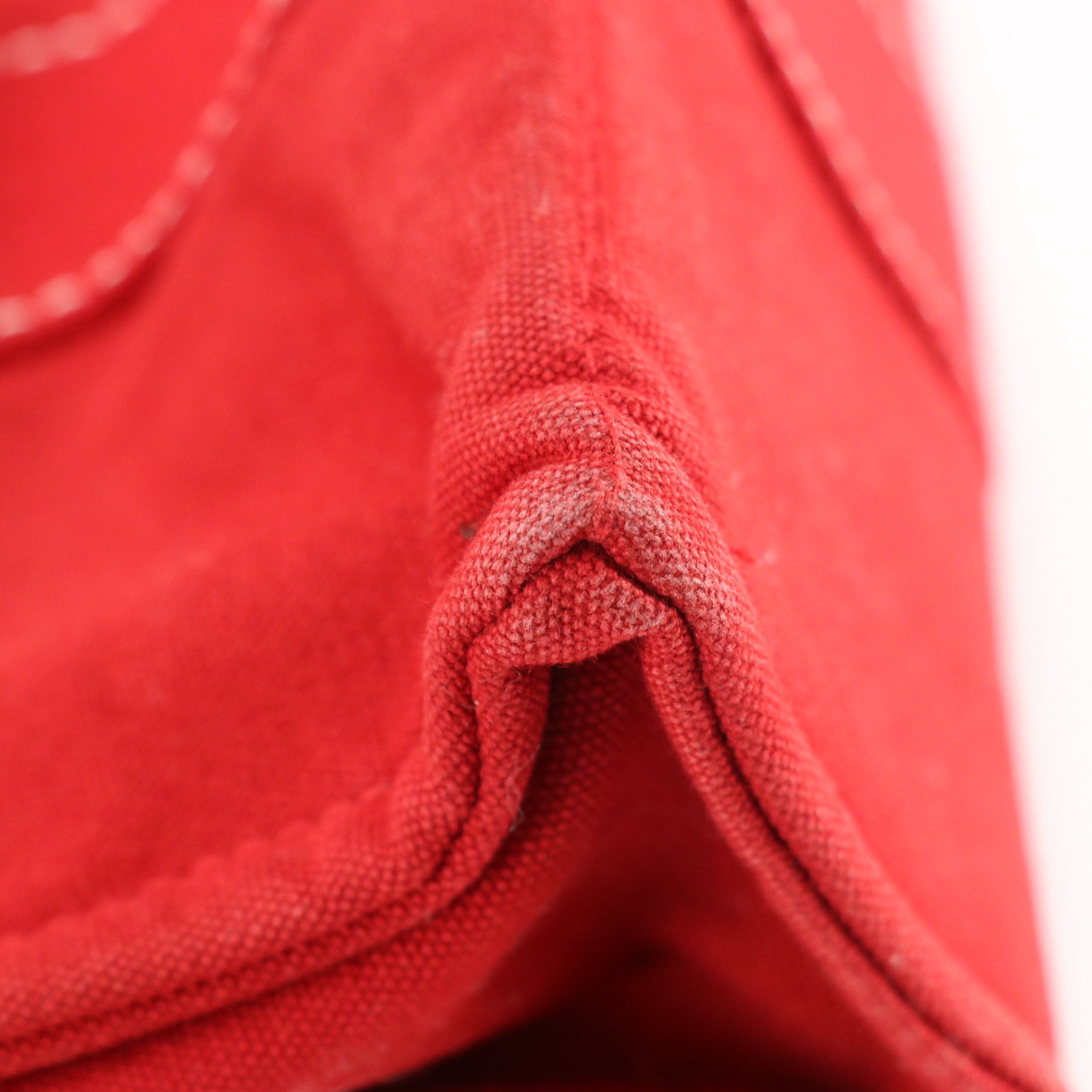 Hermès Fourre-Tout PM in Red Cotton Canvas