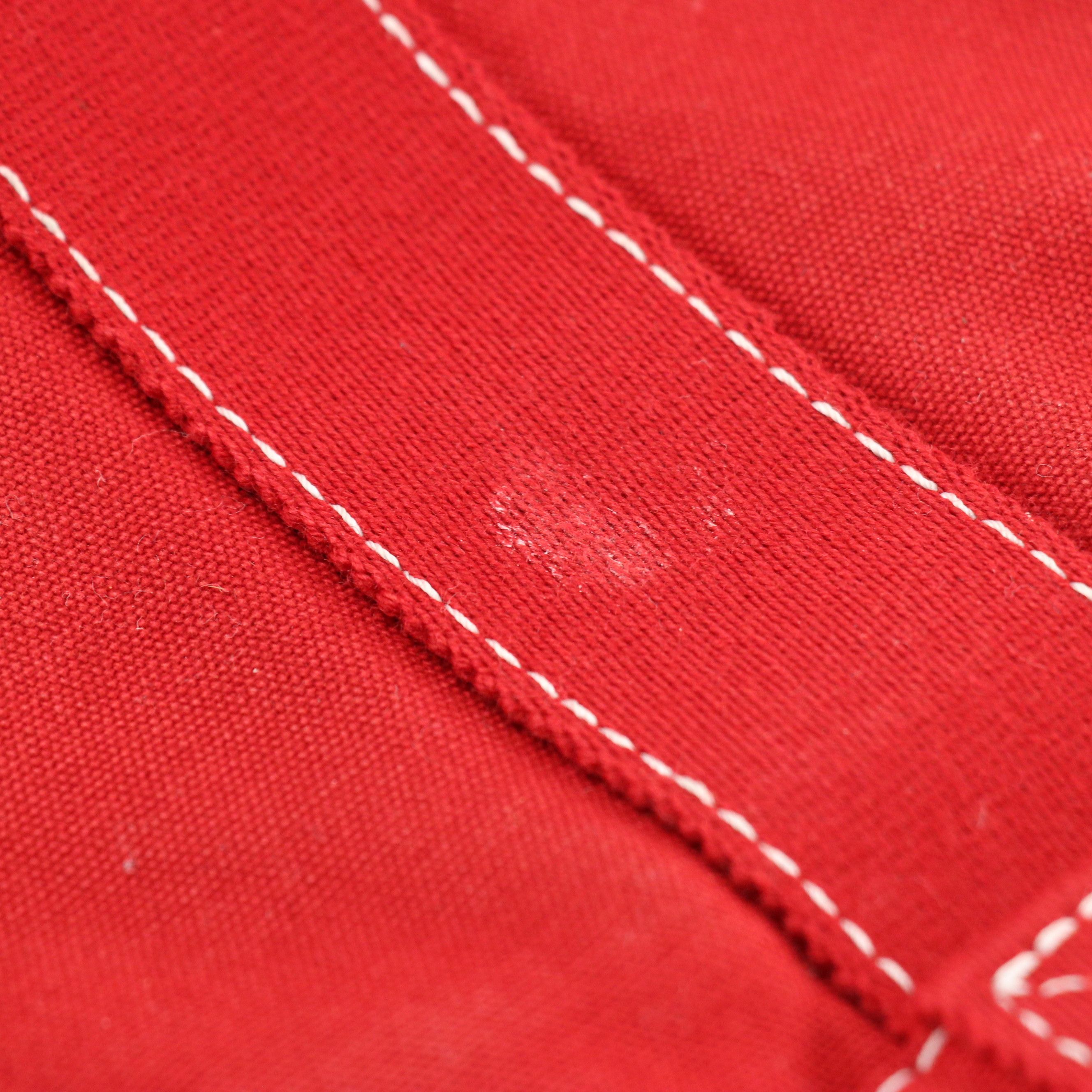Hermès Fourre-Tout PM in Red Cotton Canvas