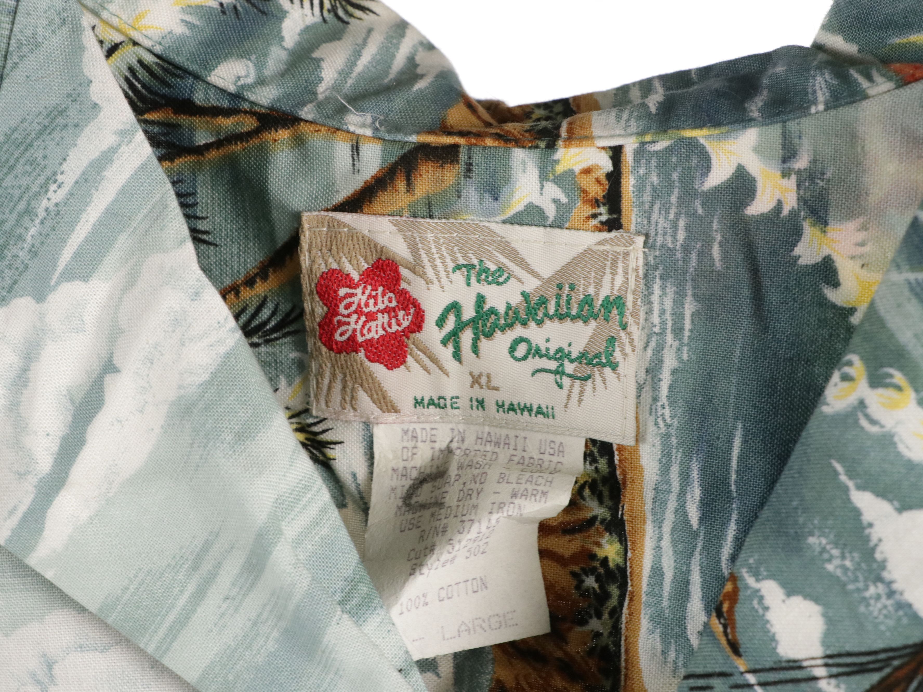 Men's Vintage Hawaiian Shirts Featuring Go Barefoot and The Hawaiian Original