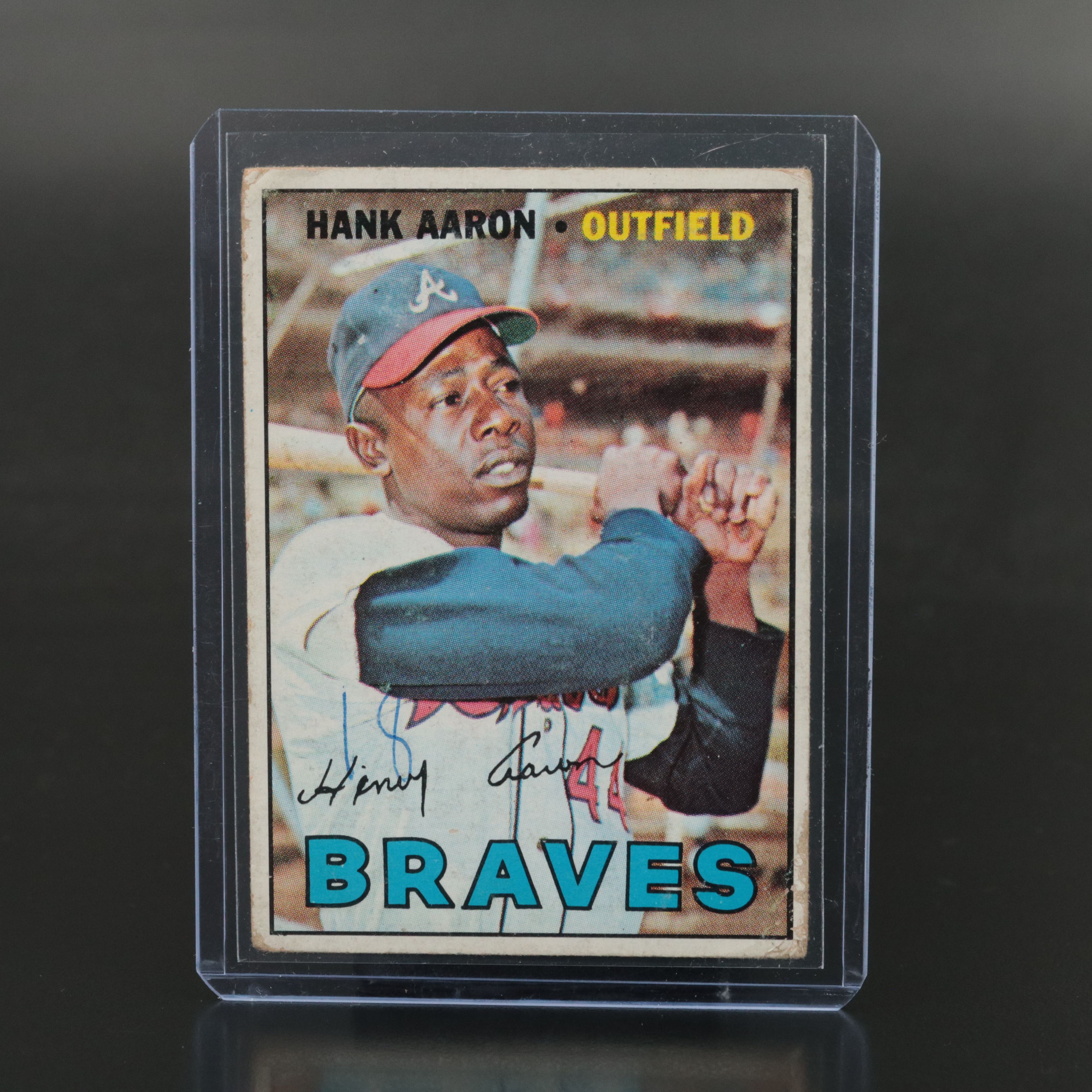 1967 Topps Hank Aaron Atlanta Braves Baseball Card