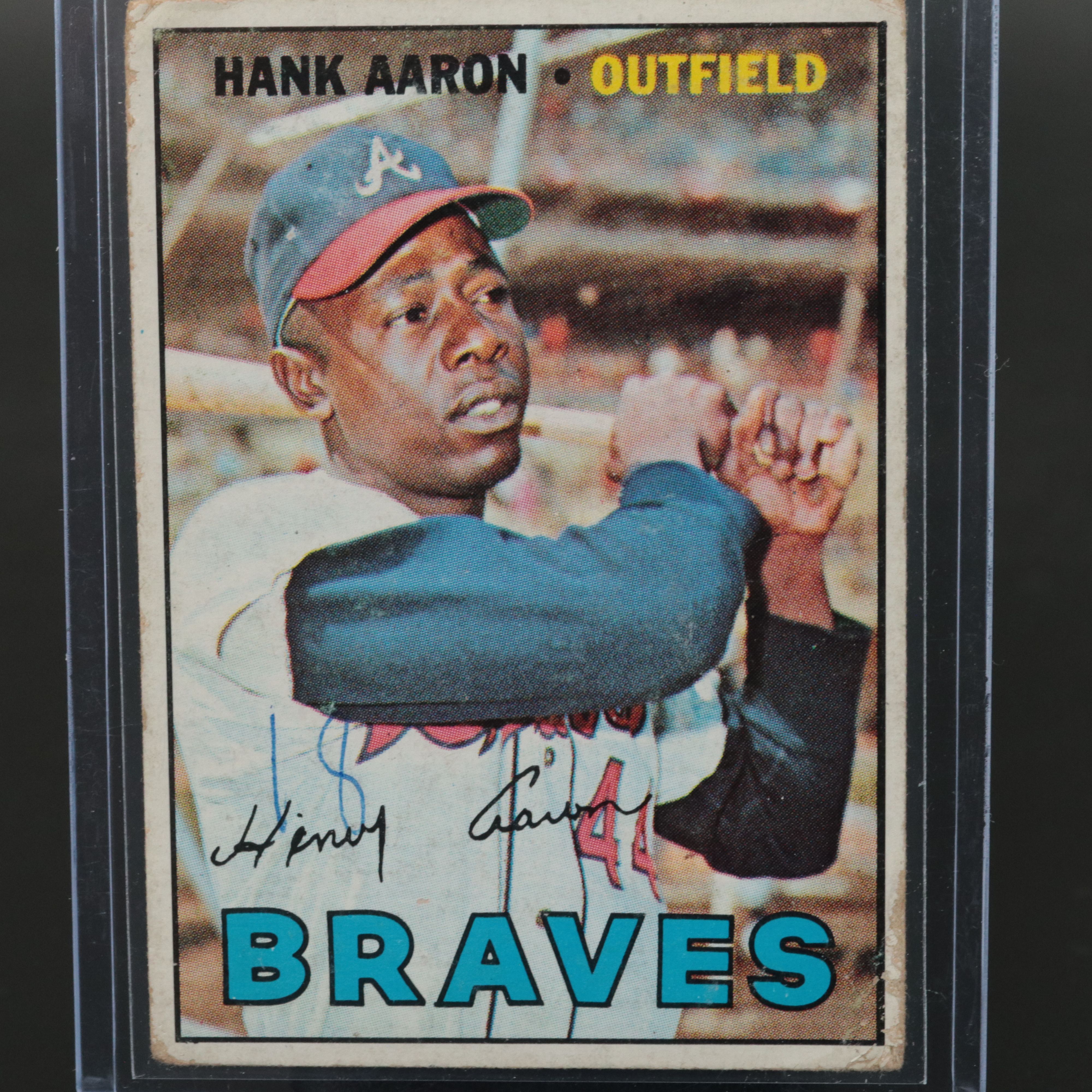 1967 Topps Hank Aaron Atlanta Braves Baseball Card