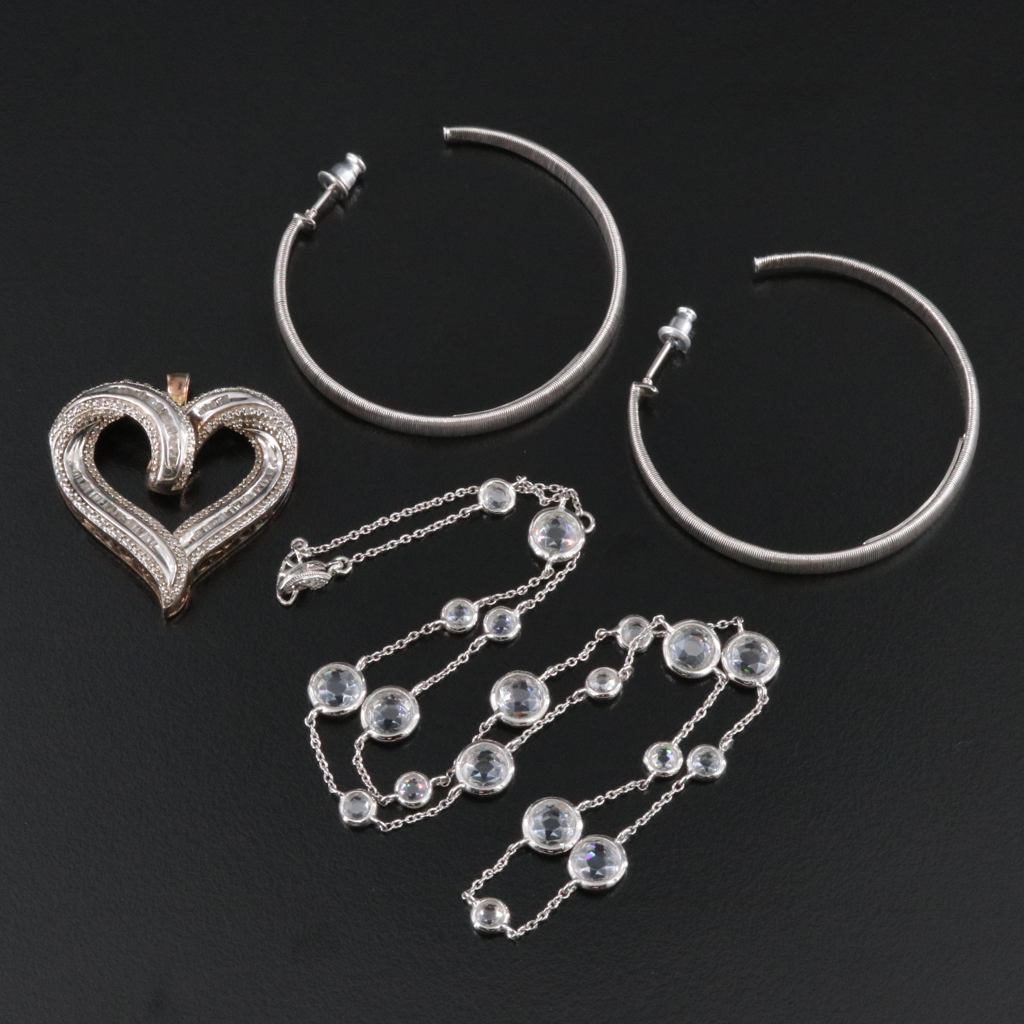 Sterling and Diamonds Featured in Jewelry Selection