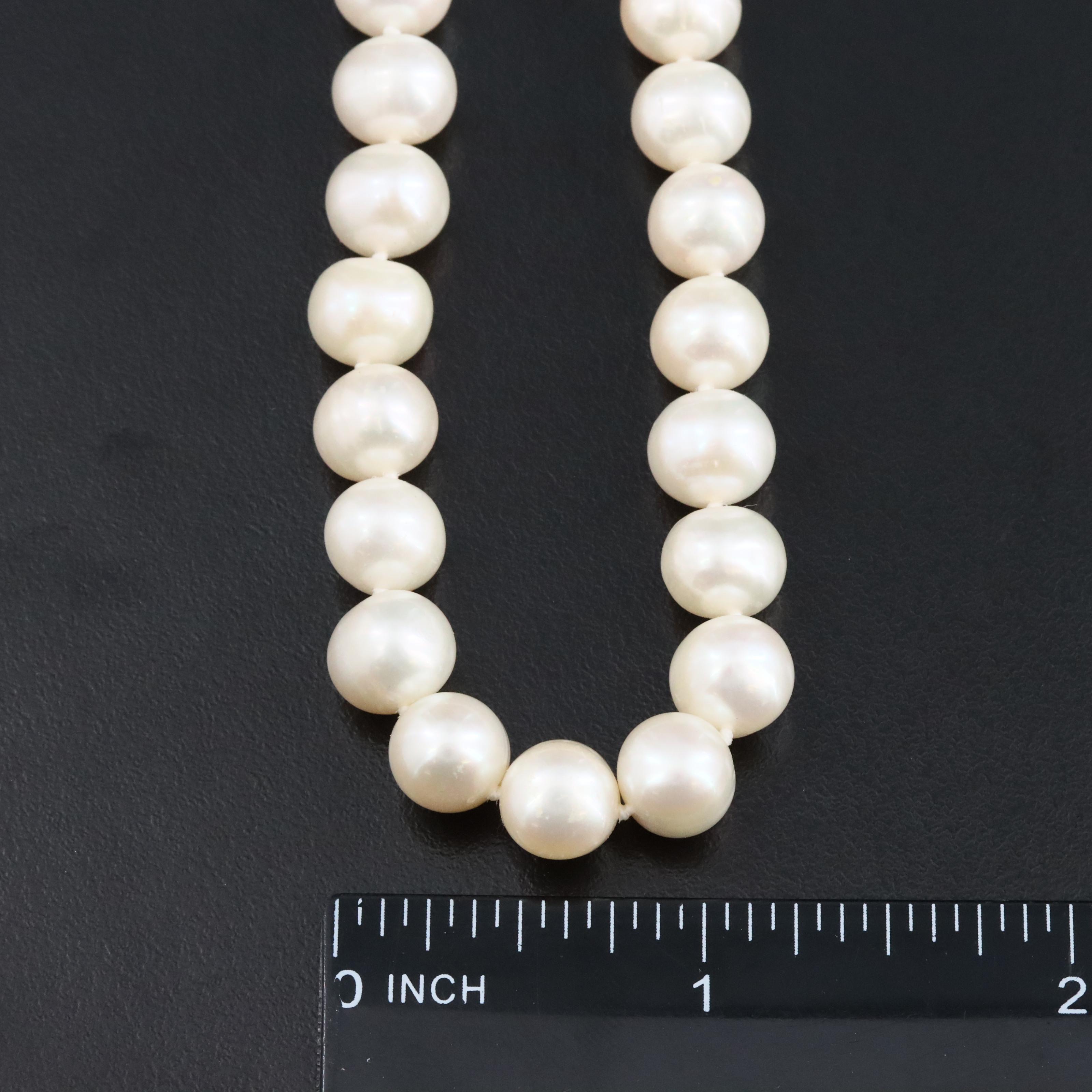 Pearl Necklace with 14K Clasp and Bracelet with Sterling Clasp